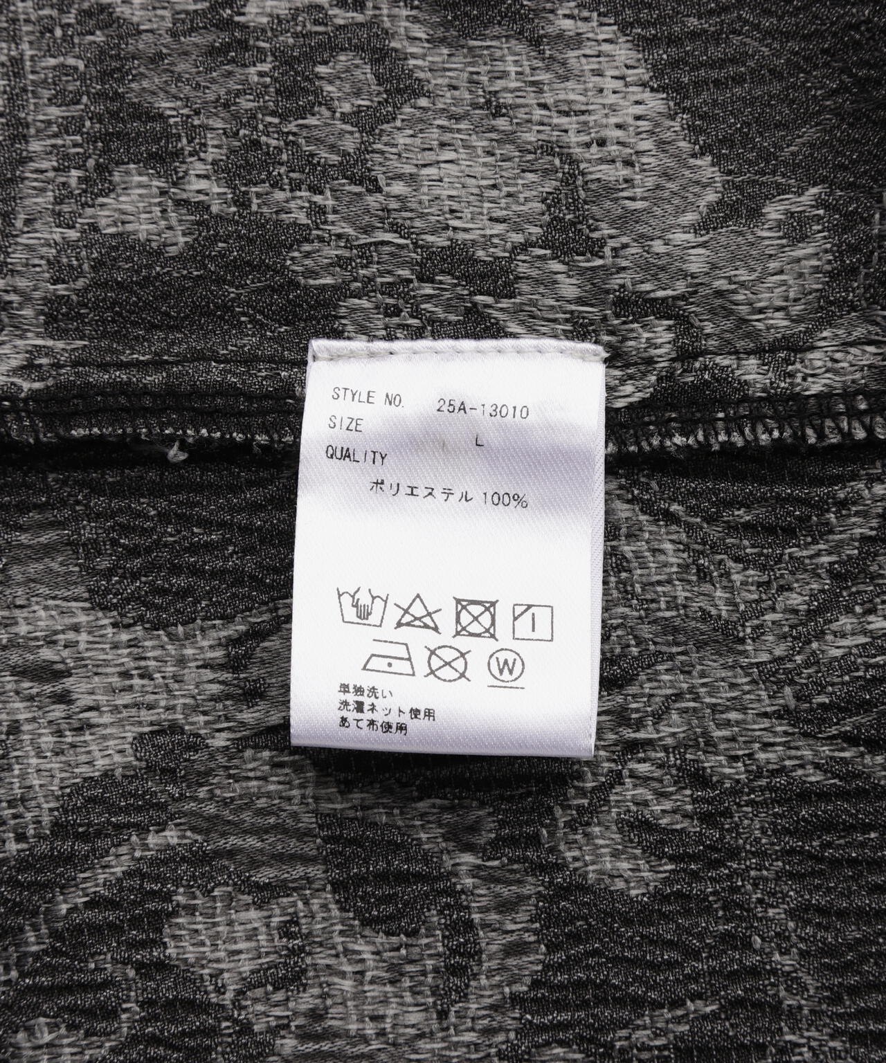 Chica/チカ/FLORAL JAQUARD PIGMENT BOMBER JACKET