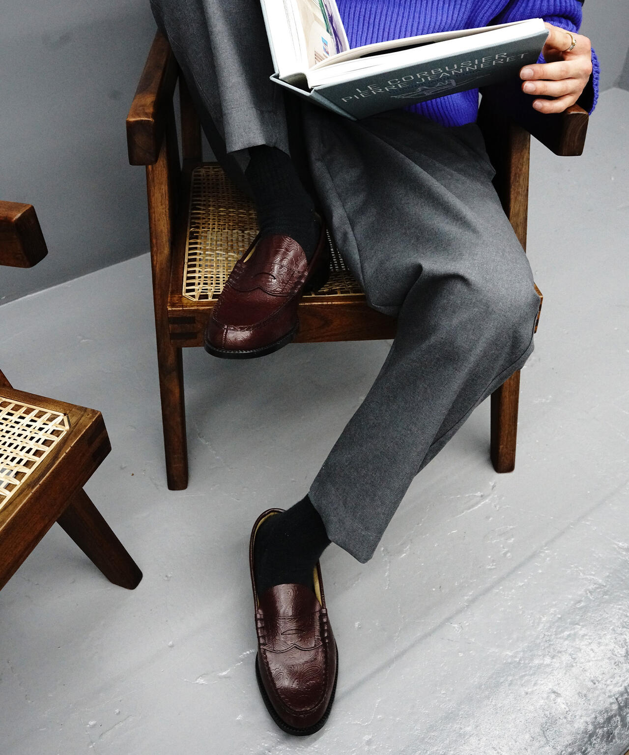 The Kenford Fineshoes/【LHP EXCLUSIVE】WINE PAISLRY LOAFERS