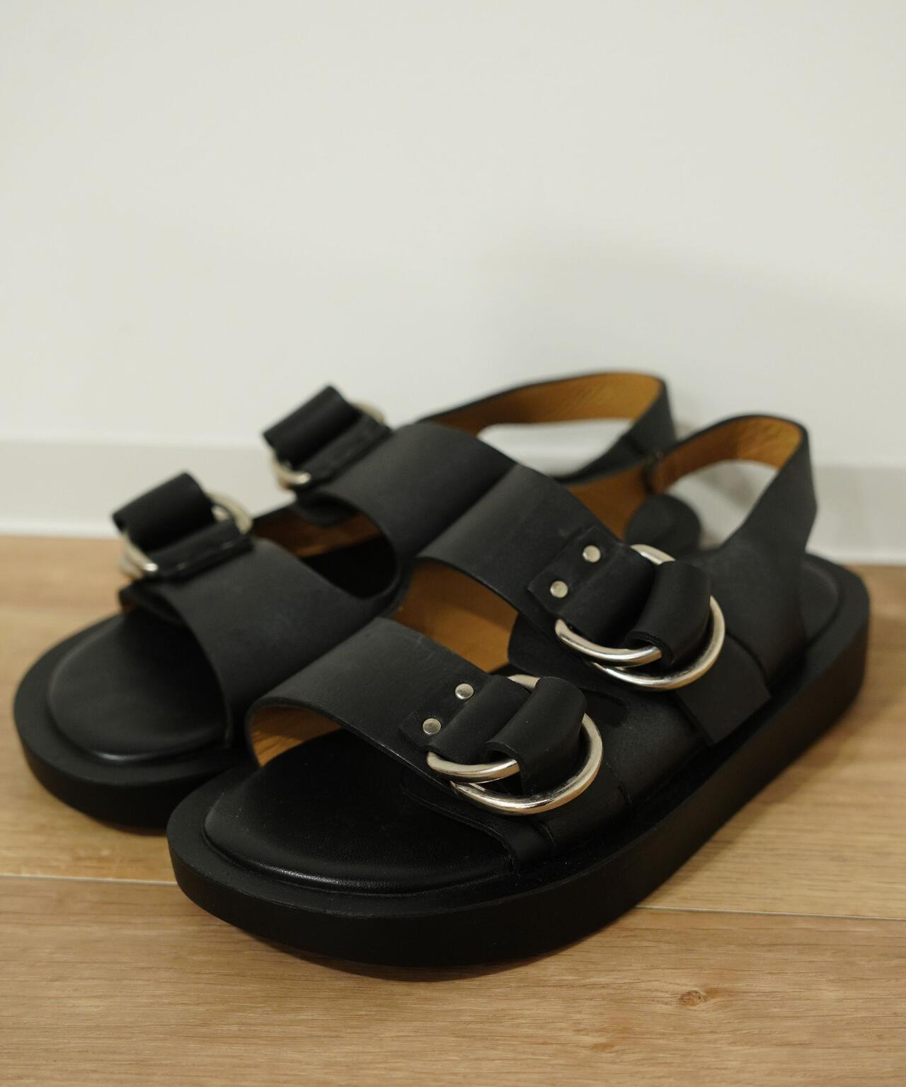CAMINANDO/カミナンド/DOUBLE RING PLATFORM SANDAL