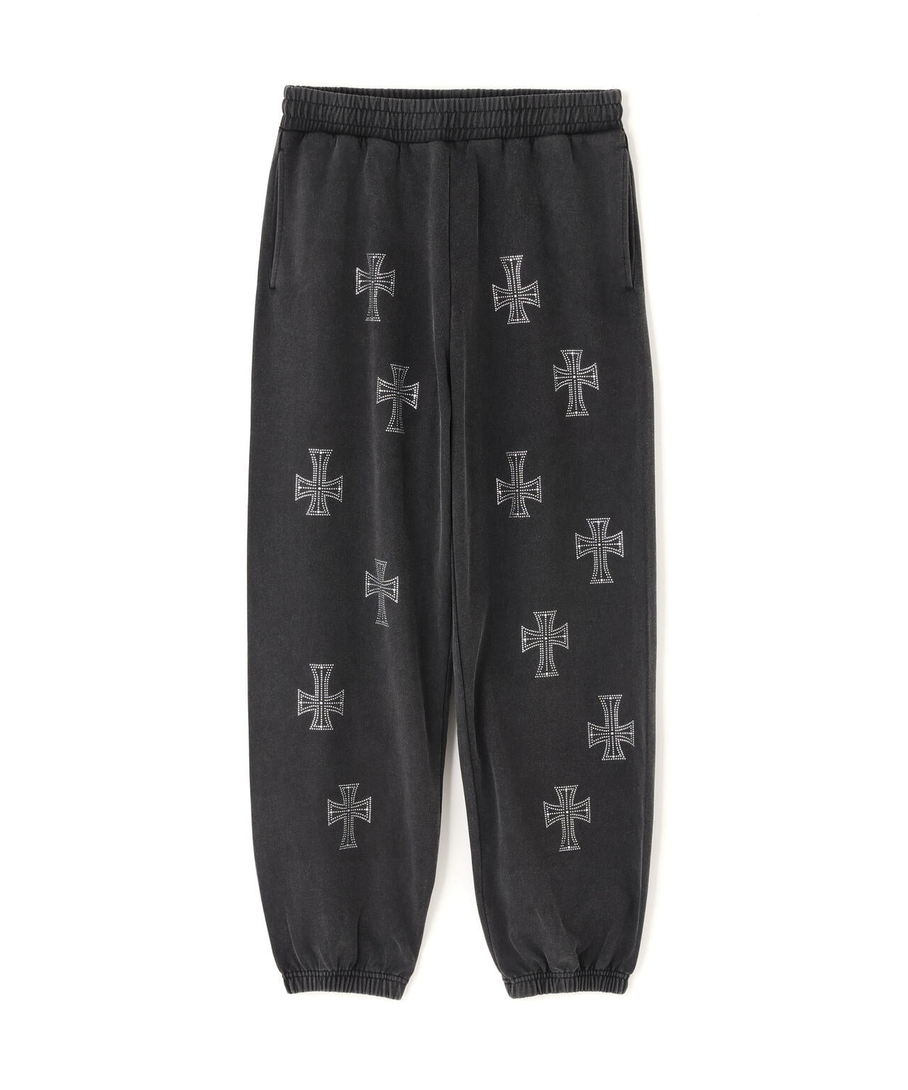 UNKNOWNLONDON/アンノウンロンドン/OUTLINE RHINESTONE SWEAT PANTS