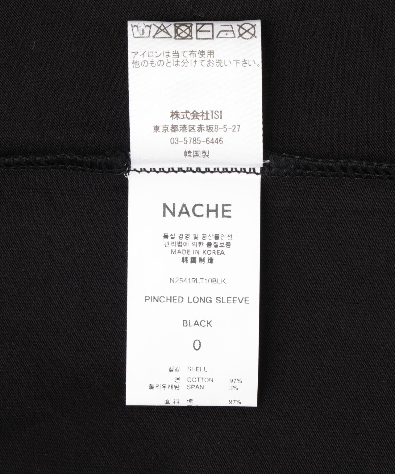 NACHE/ナチェ/PINCHES L/S TEE