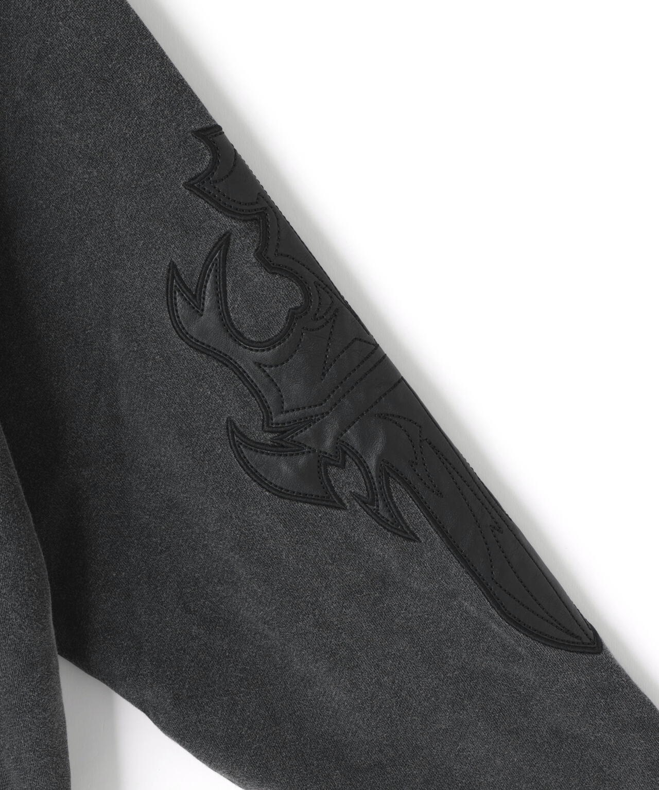 SUPPLIER/サプライヤー/LEATHER PATCH ZIP HOODIE