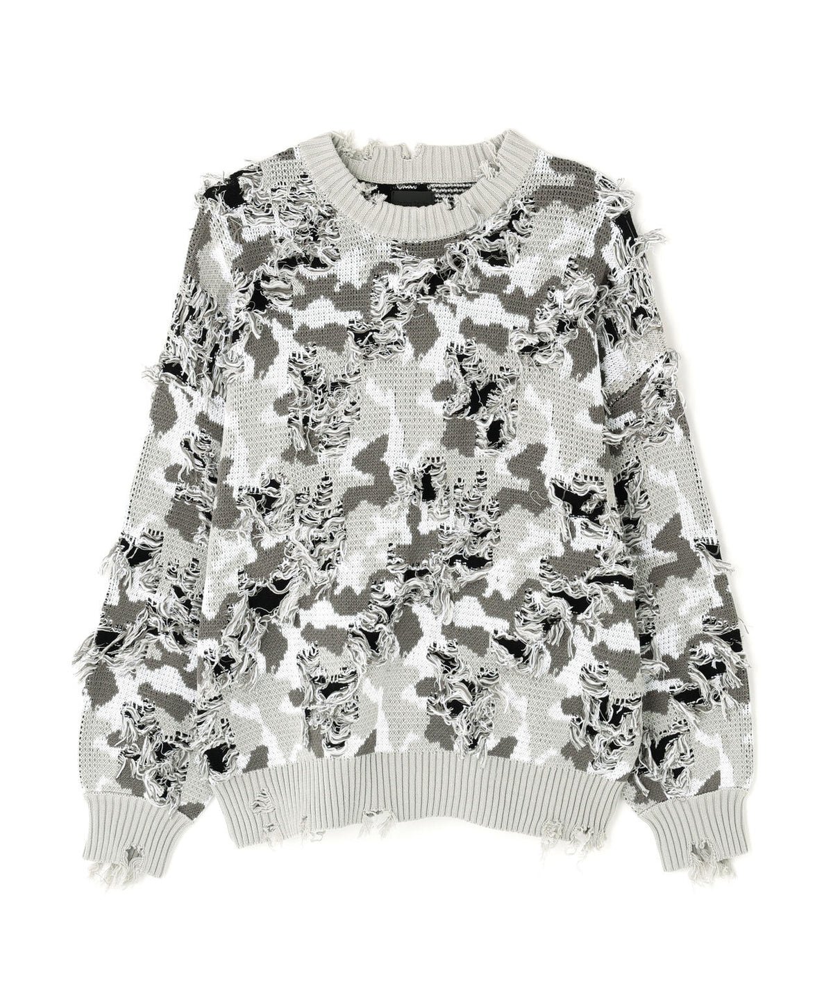 DankeSchon/ダンケシェーン/CAMO KNIT CREWNECK