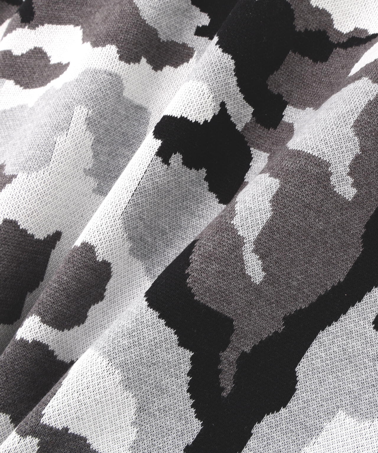 【WEB&DEPOT限定】DankeSchon/ダンケシェーン/CAMO CREWNECK KNIT