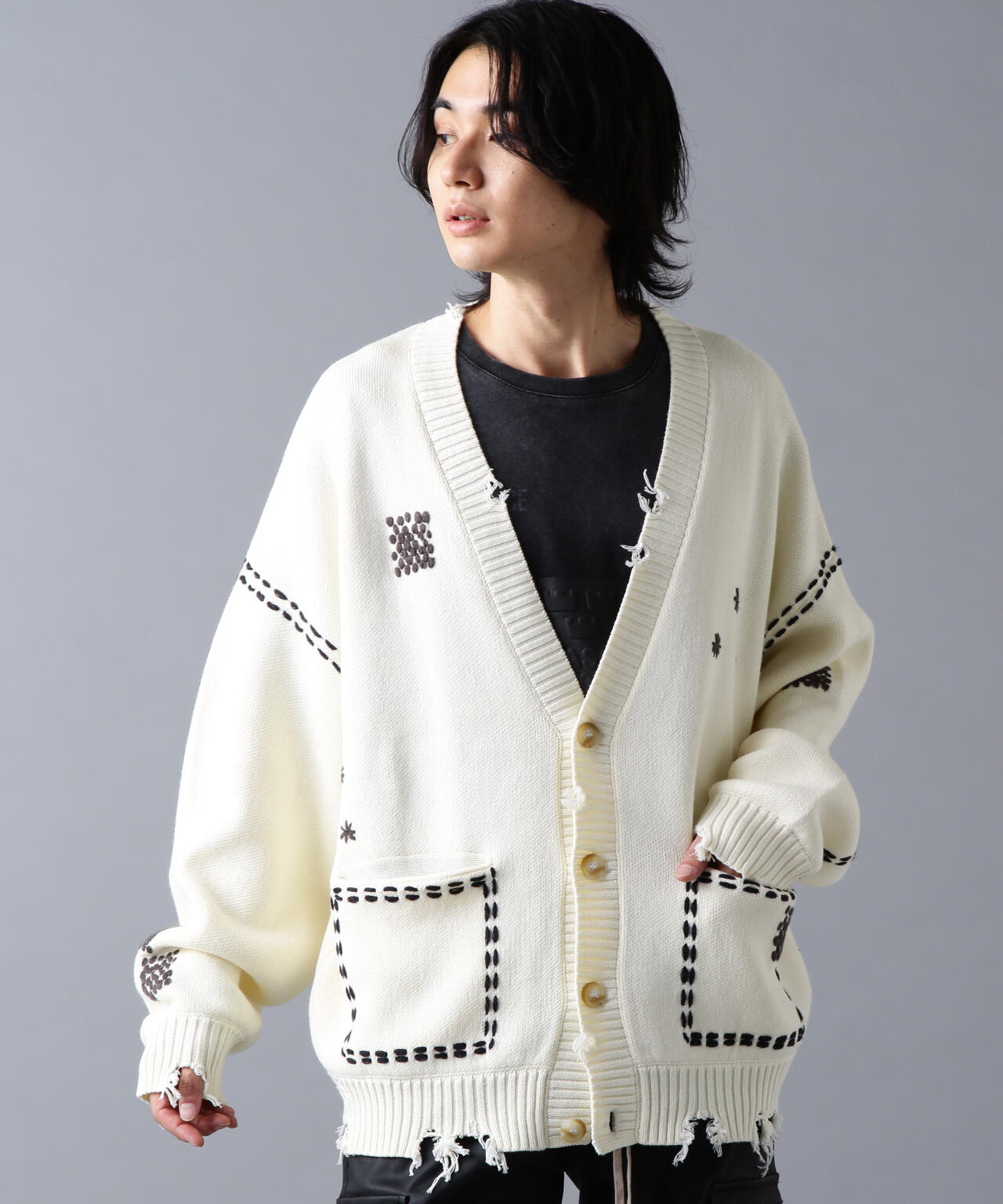 DankeSchon/ダンケシェーン/HAND STITCH KNIT CARDIGAN