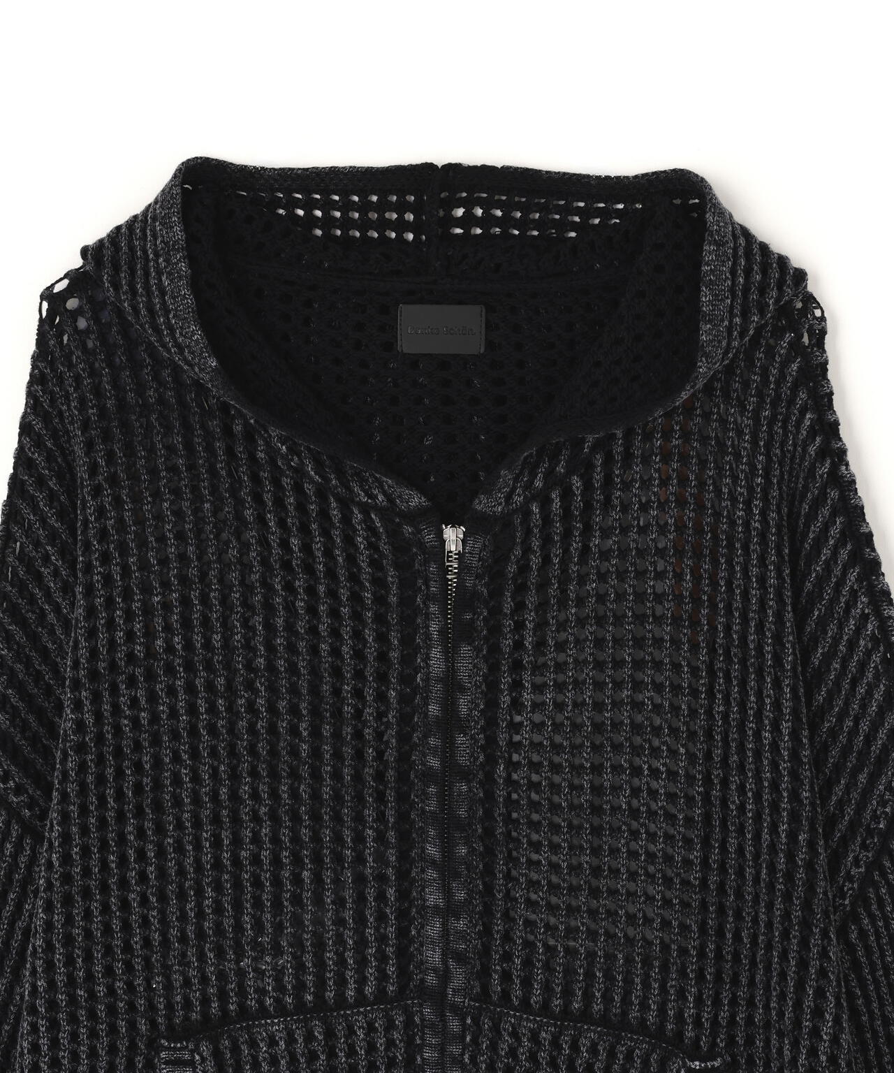 DankeSchon/ダンケシェーン/CHEMICAL MESH KNIT ZIP HOODIE