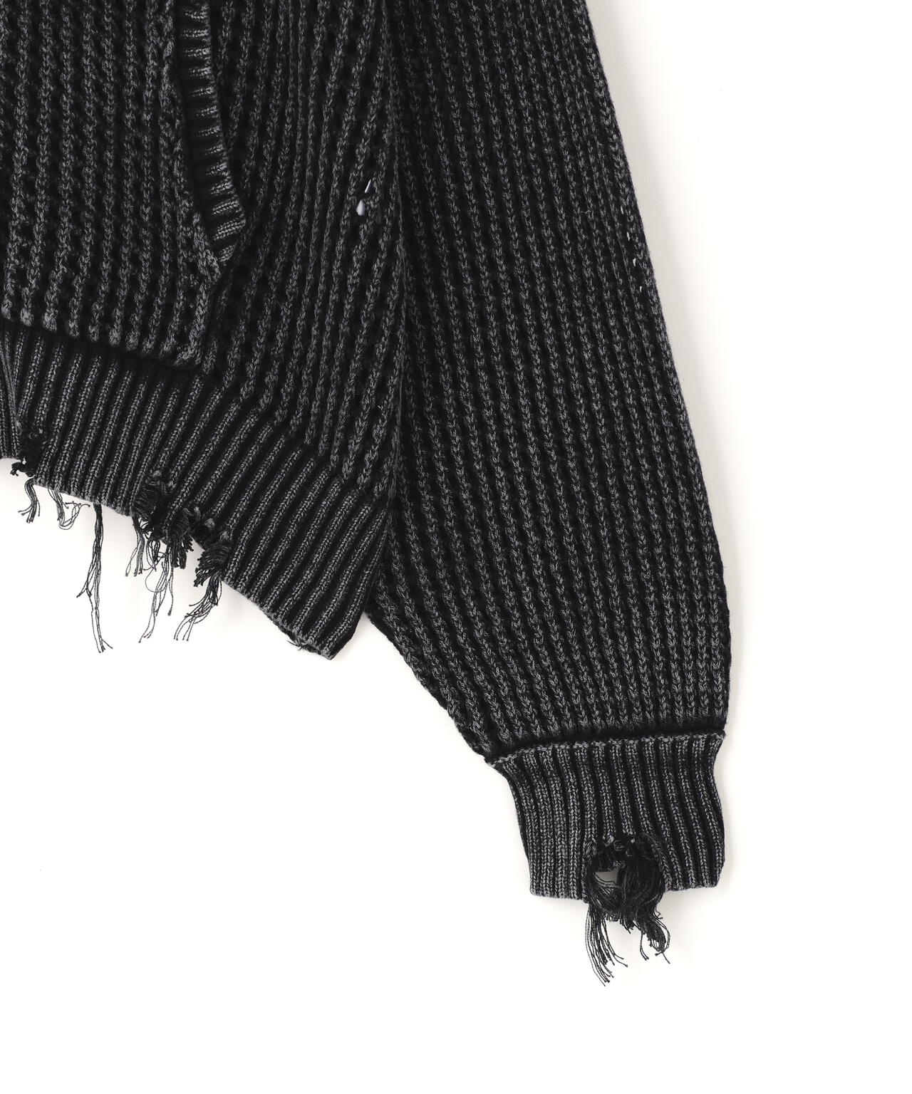 DankeSchon/ダンケシェーン/CHEMICAL MESH KNIT ZIP HOODIE