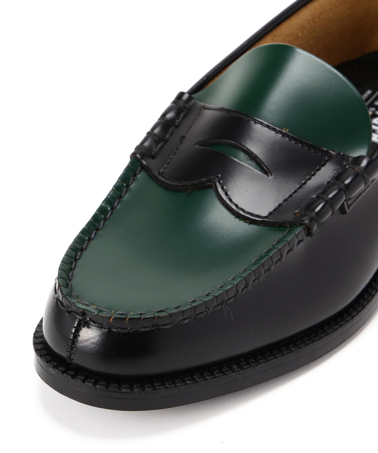 The Kenford Fineshoes/ケンフォードファインシューズ/COIN LOAFERS BLACK×GREEN