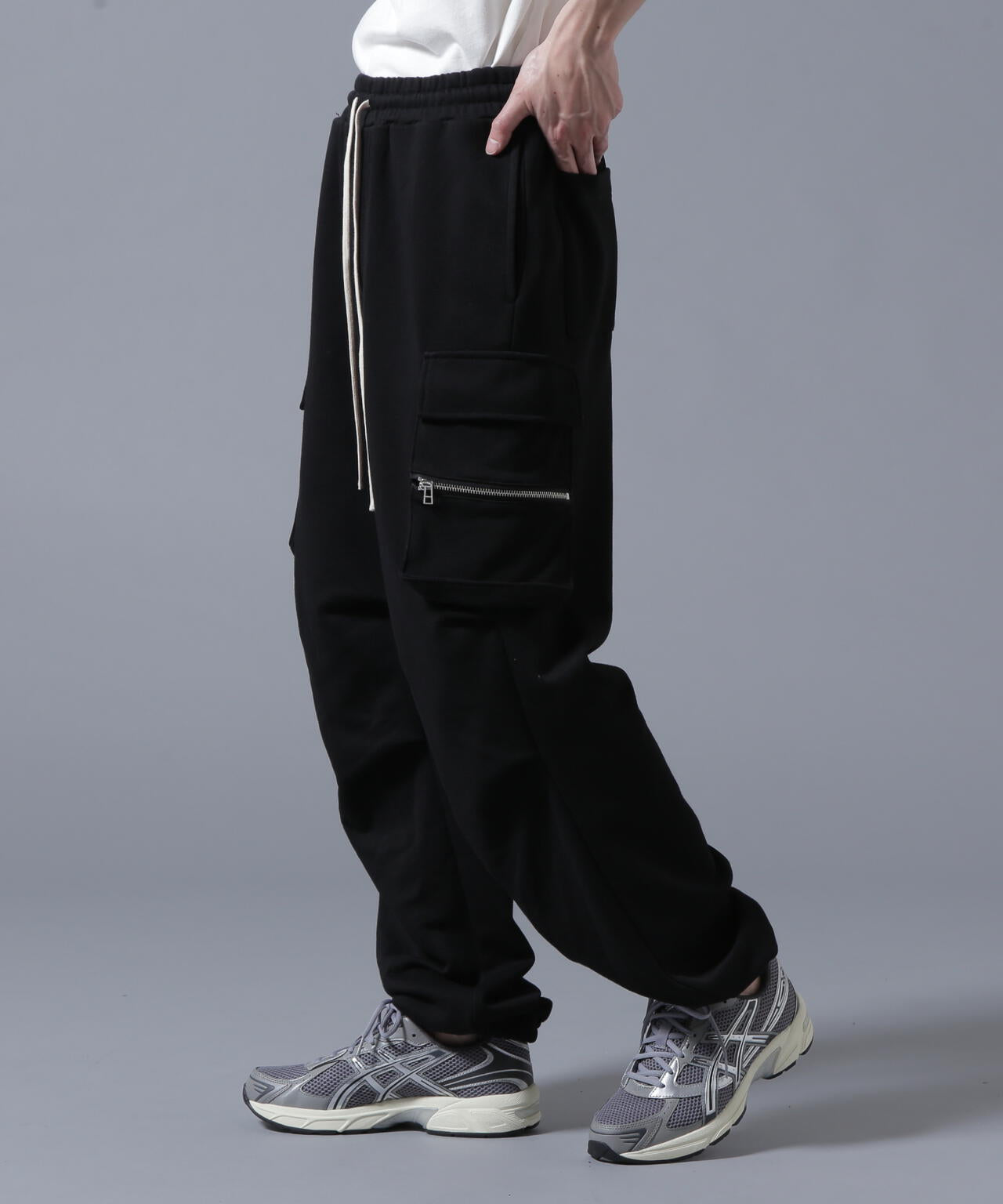 【WEB&DEPOT限定】DankeSchon/ダンケシェーン/SWEAT W-POCKET CARGO PANTS