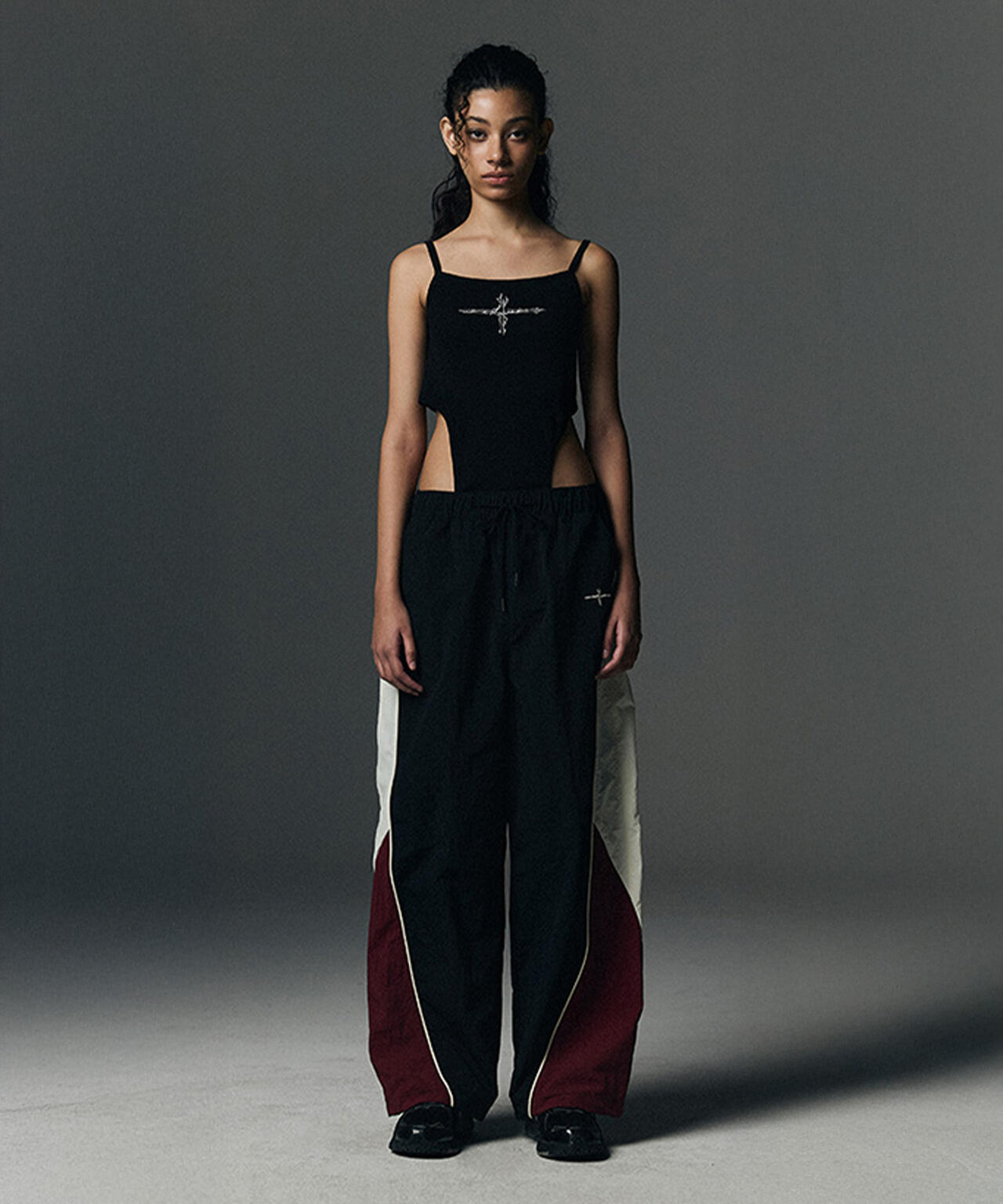 NOT4NERD/ノットフォーナード/COLOUR BLOCK NYLON PANTS