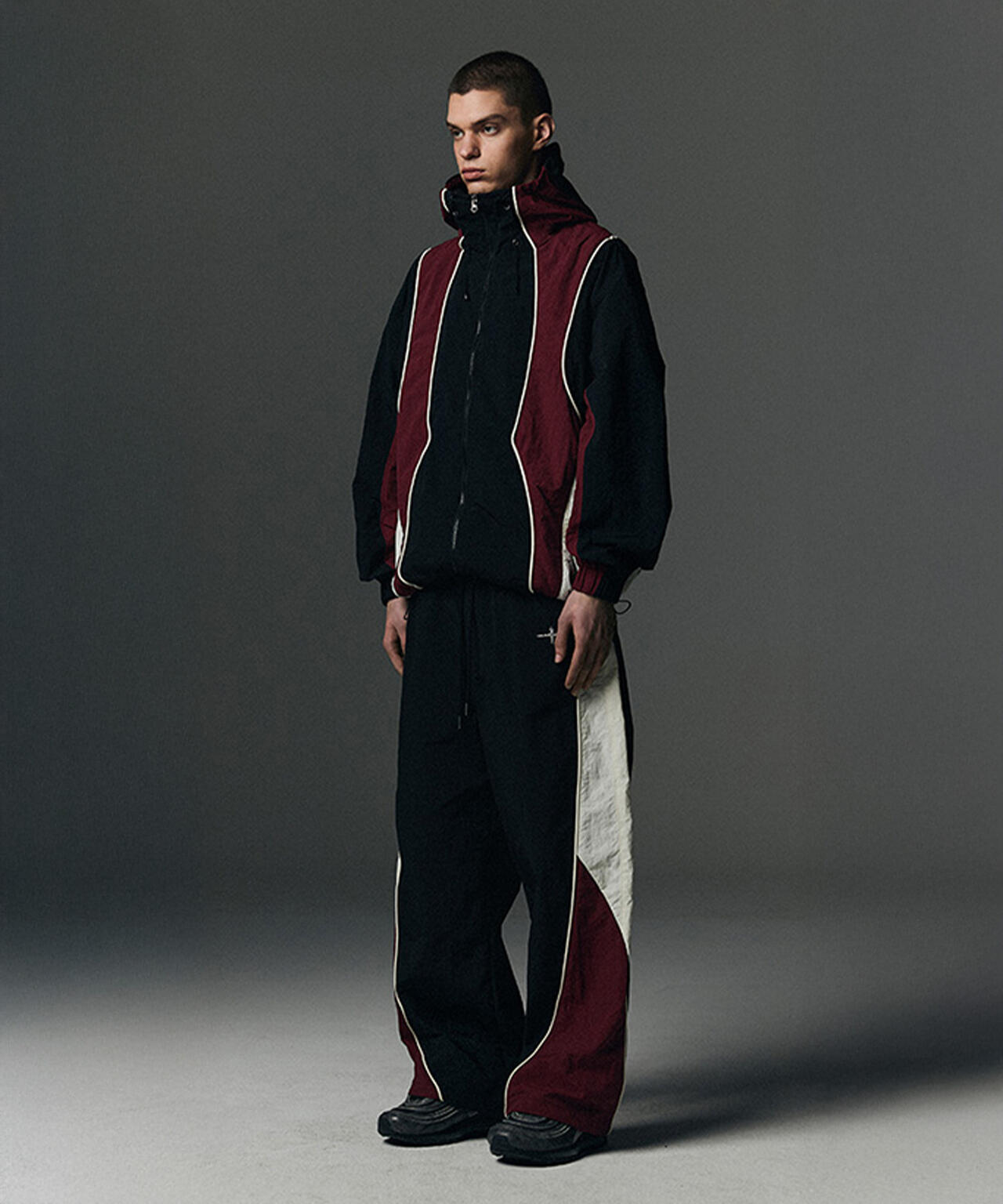 NOT4NERD/ノットフォーナード/COLOUR BLOCK NYLON PANTS