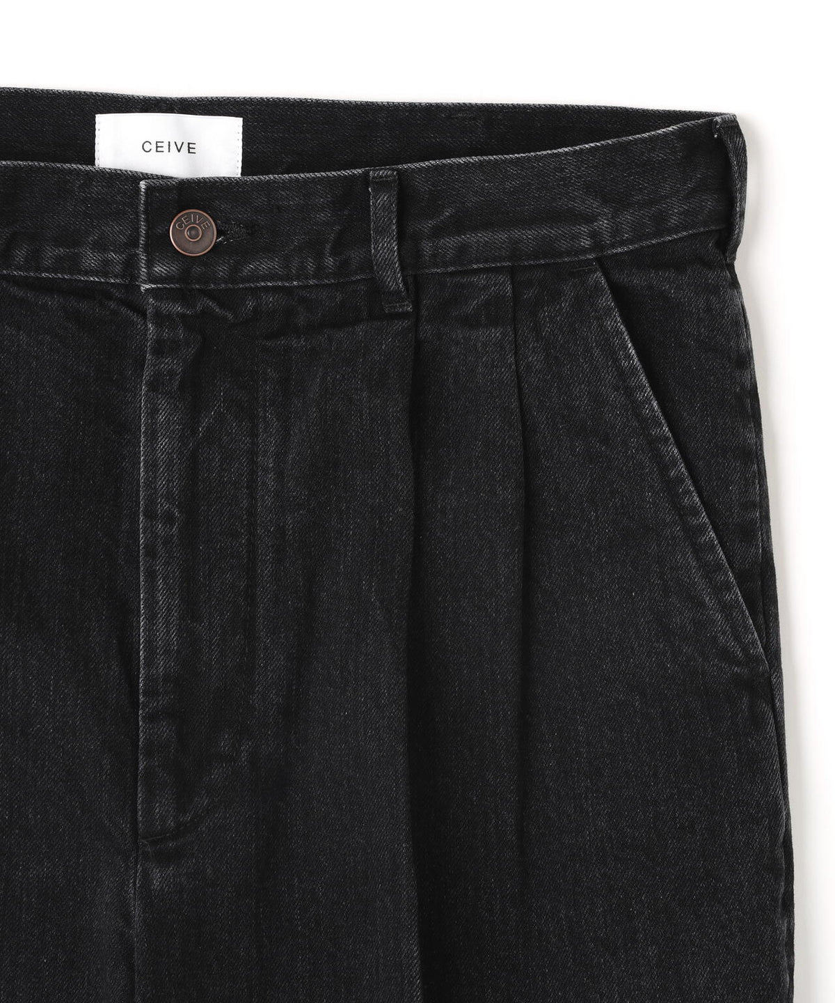 CEIVE/シーヴ/DENIM TWO TUCK TROUSERS