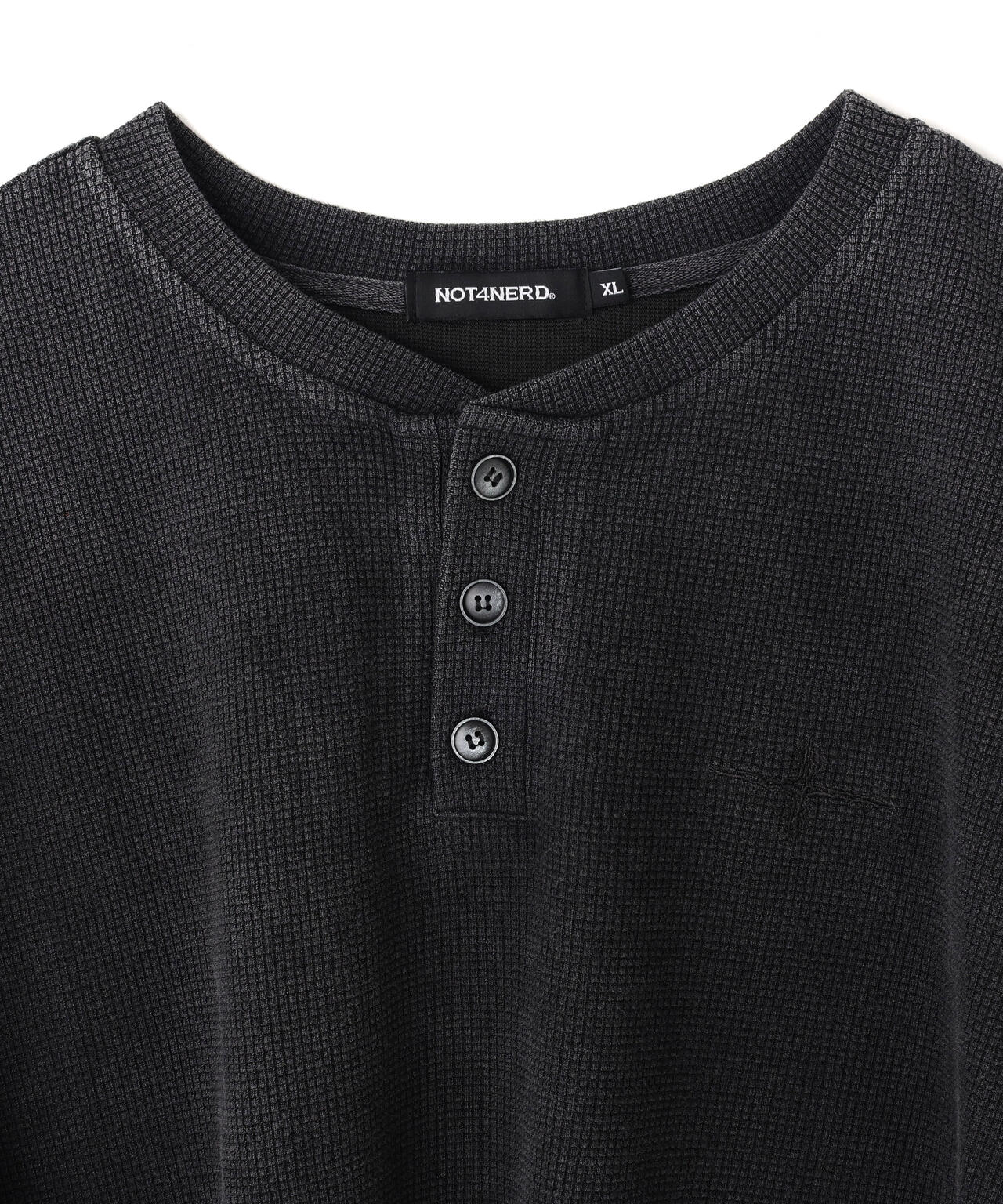 NOT4NERD/ノットフォーナード/Pigment Sleeve Lace Henley