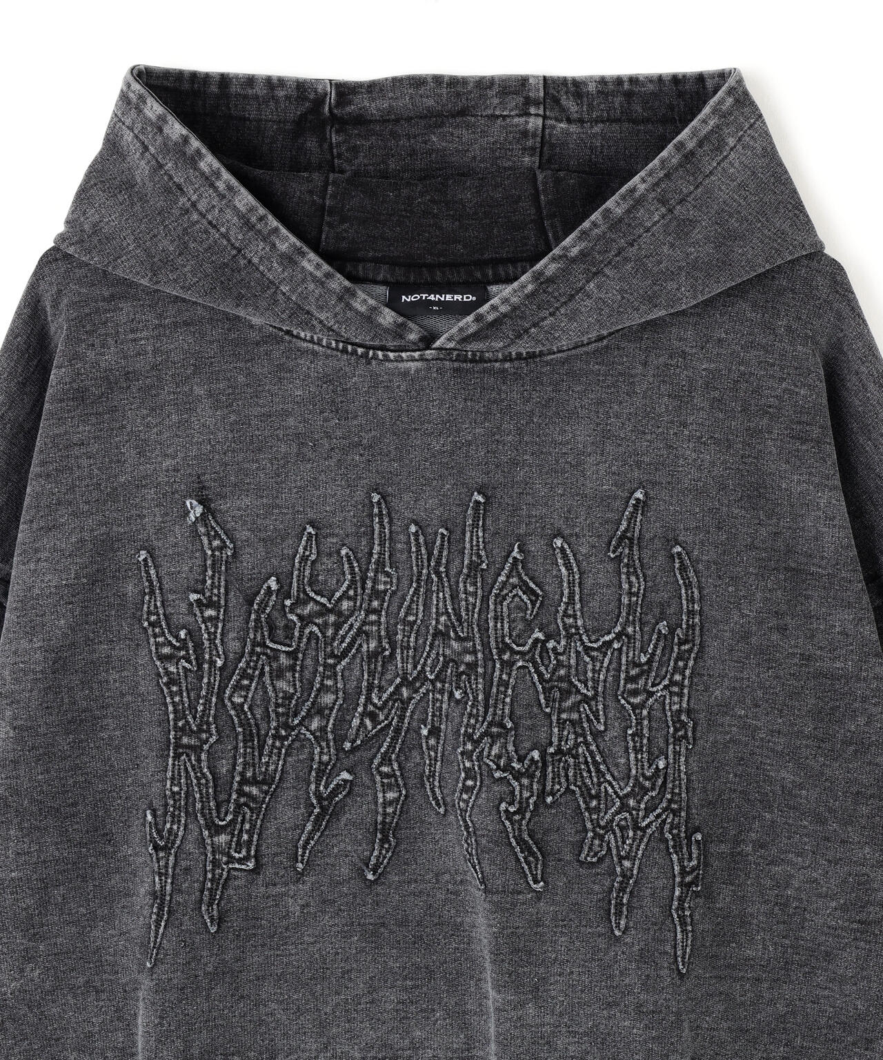 NOT4NERD/ノットフォーナード/OFFSHOOT LOGO DENIM HOODIE
