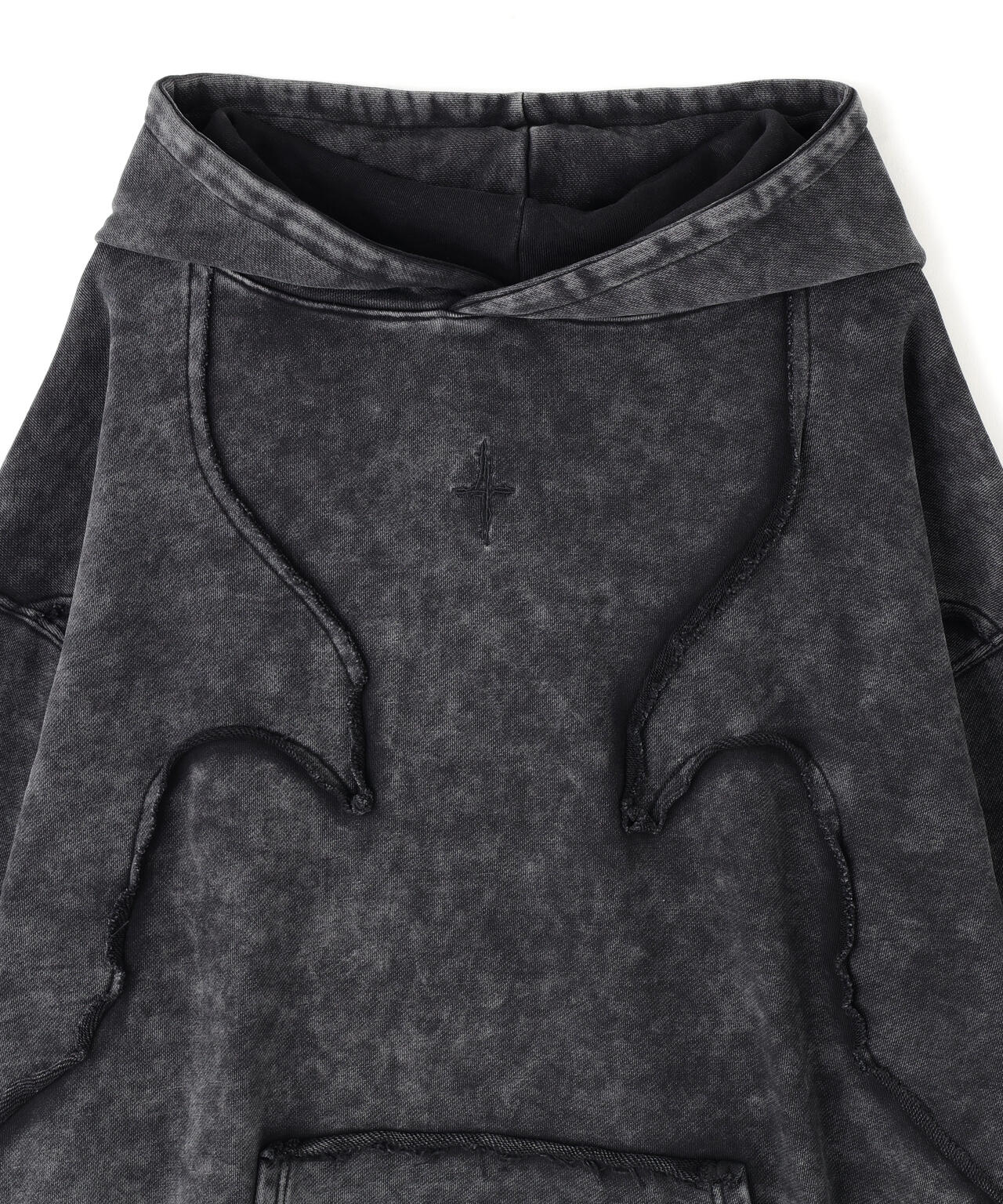 NOT4NERD/ノットフォーナード/4 SYMBOL SALT WASHING INCISION HOODIE