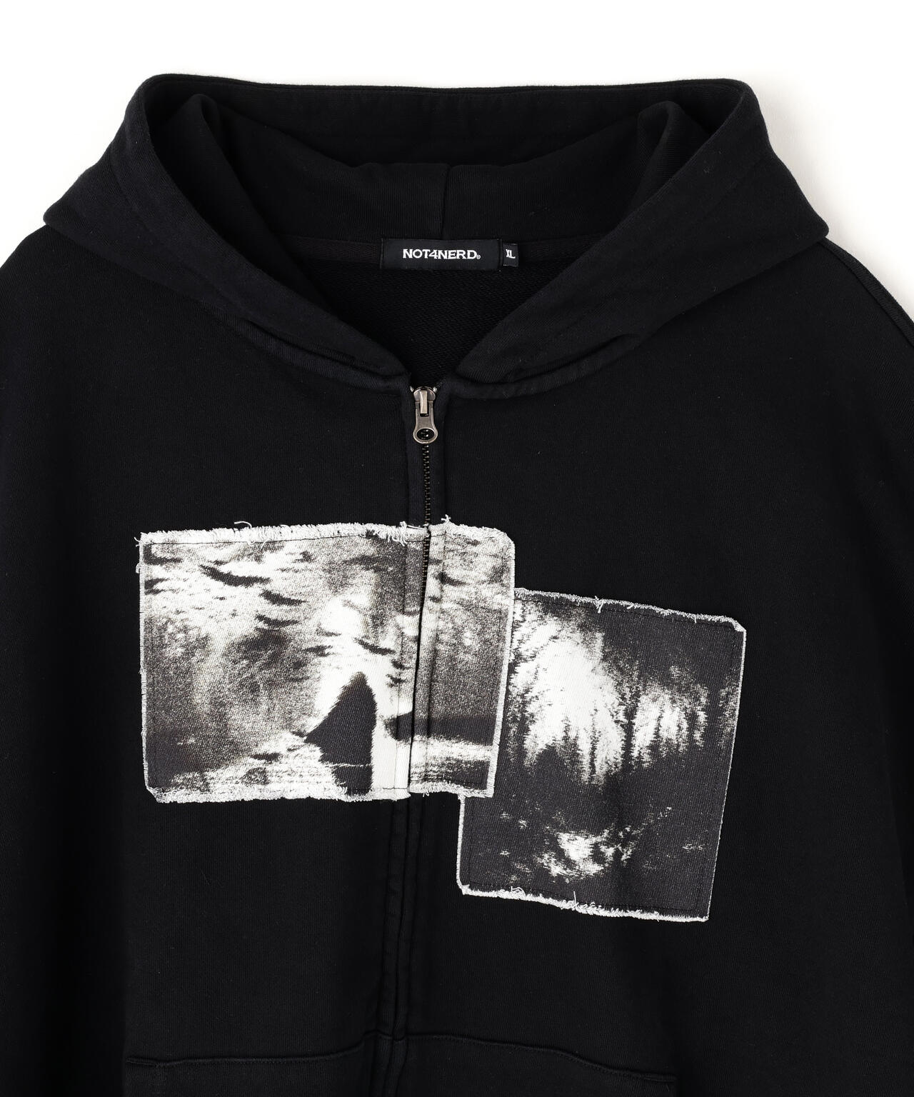 NOT4NERD/ノットフォーナード/CEMETERY PATCH ZIP UP HOODIE