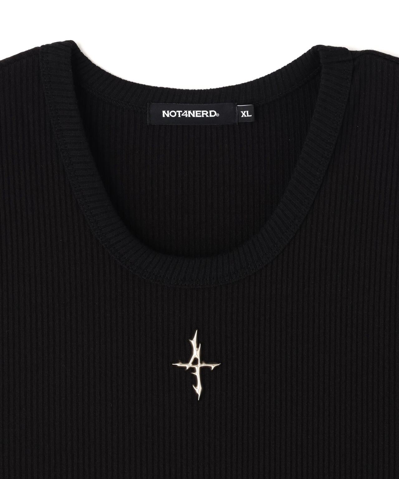 NOT4NERD/ノットフォーナード/4 SYMBOL RIBBED SLEEVELESS