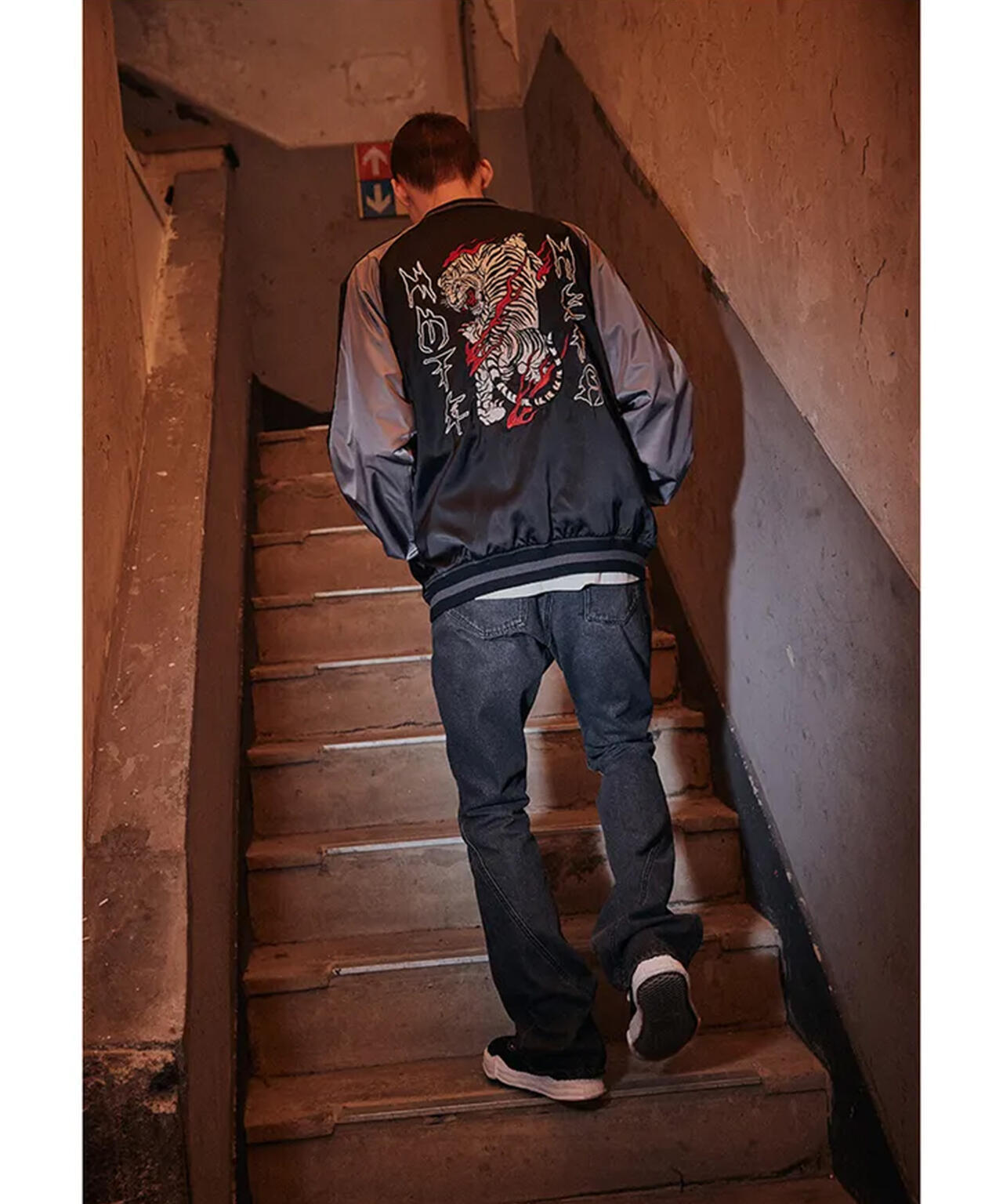 NOT4NERD/ノットフォーナード/TIGER SATIN BLOUSON JACKET