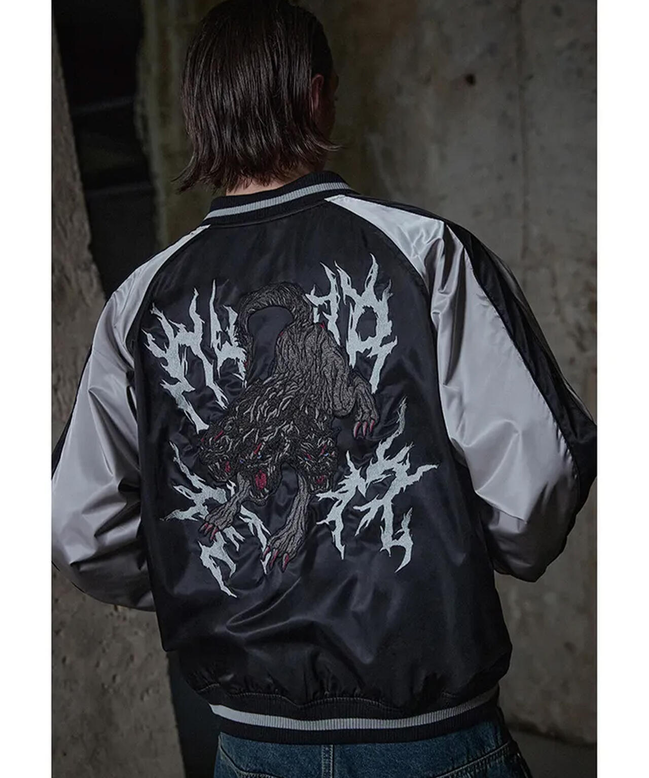 NOT4NERD/ノットフォーナード/CERBERUS SATIN SOUVENIR JACKET