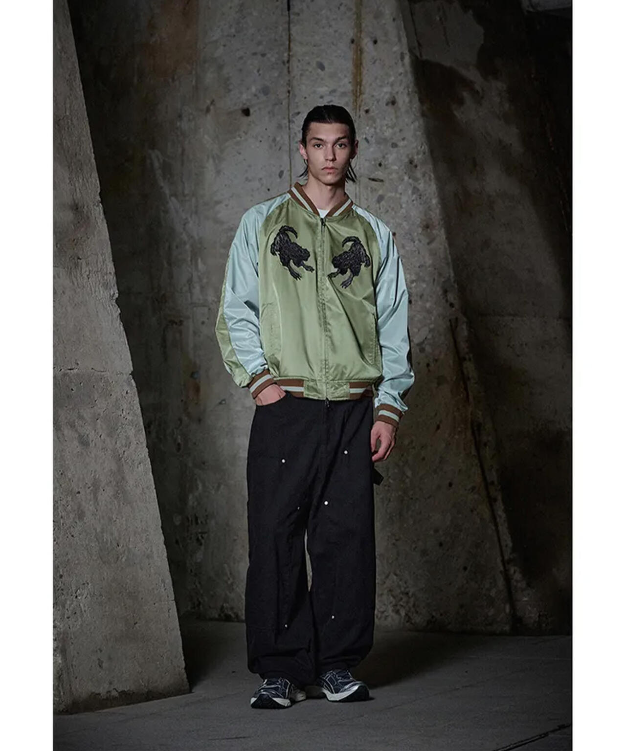 NOT4NERD/ノットフォーナード/CERBERUS SATIN SOUVENIR JACKET