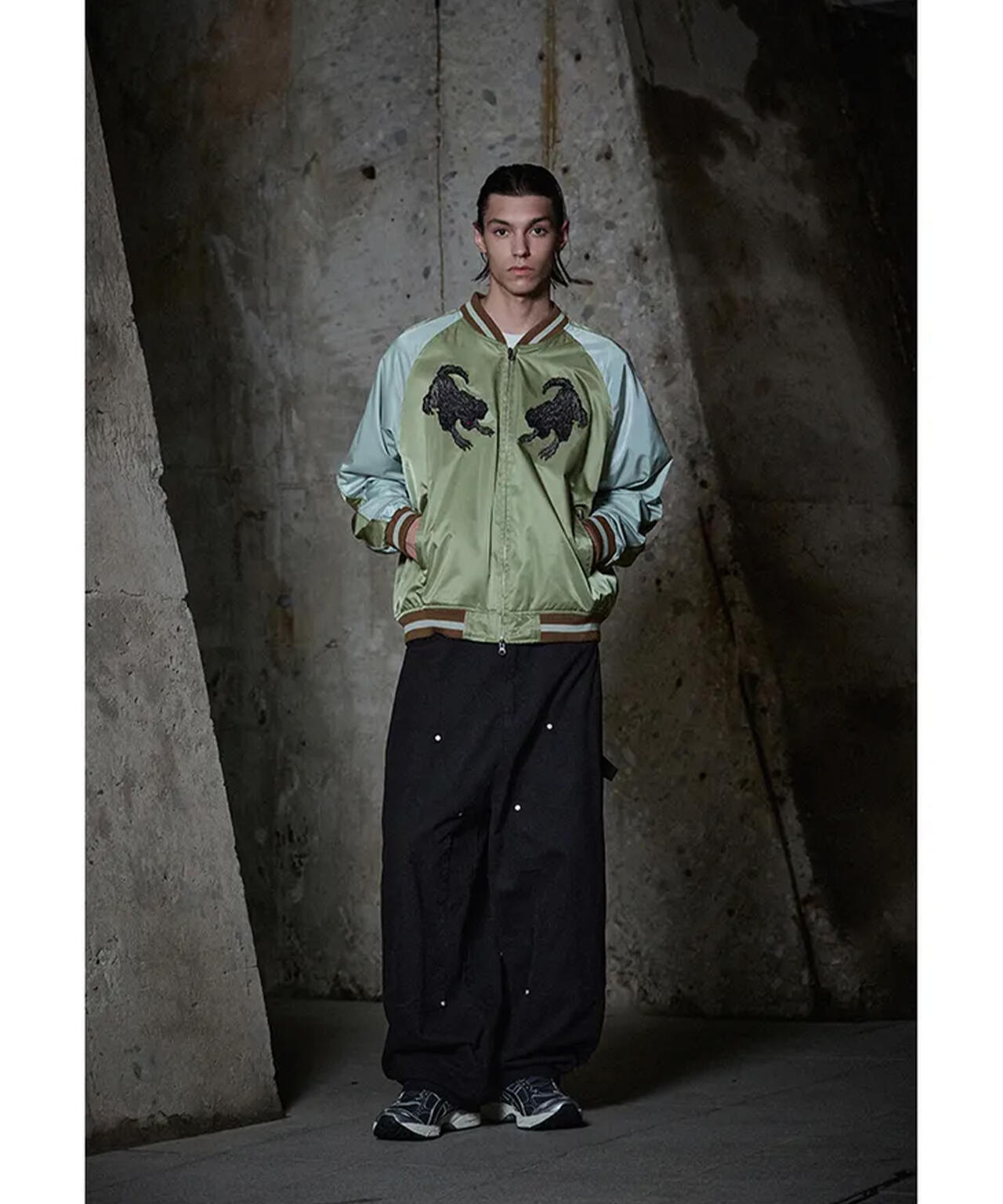 NOT4NERD/ノットフォーナード/CERBERUS SATIN SOUVENIR JACKET