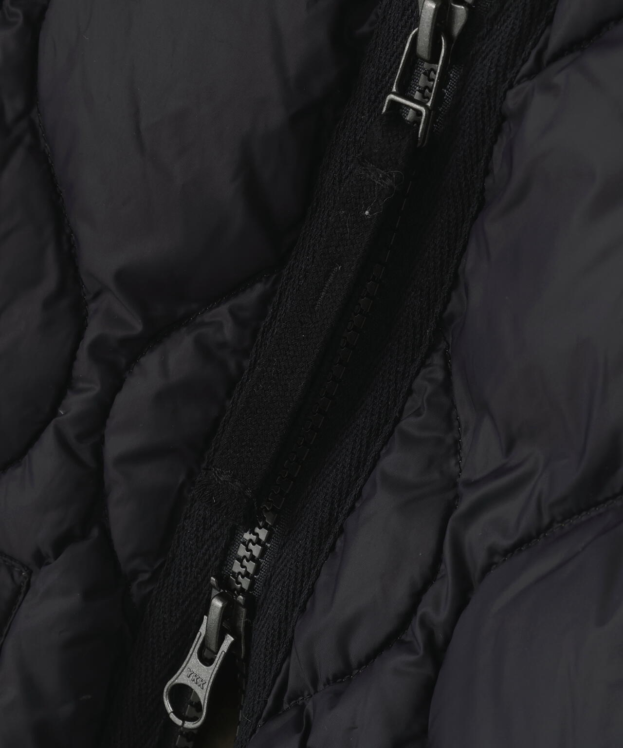 TAION/タイオン/MILITARY W-ZIP VNECK DOWN JACKET-SOFT SHELL【WOMEN】