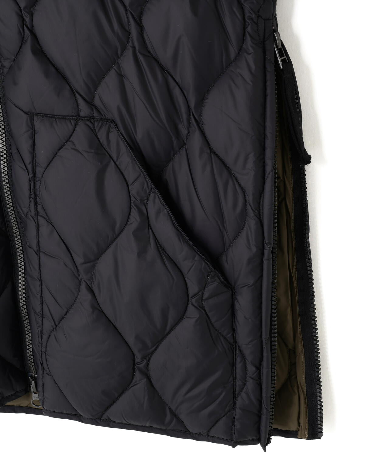 TAION/タイオン/MILITARY HI NECK KNIT＋DOWN JACKET SOFT SHELL【WOMEN】
