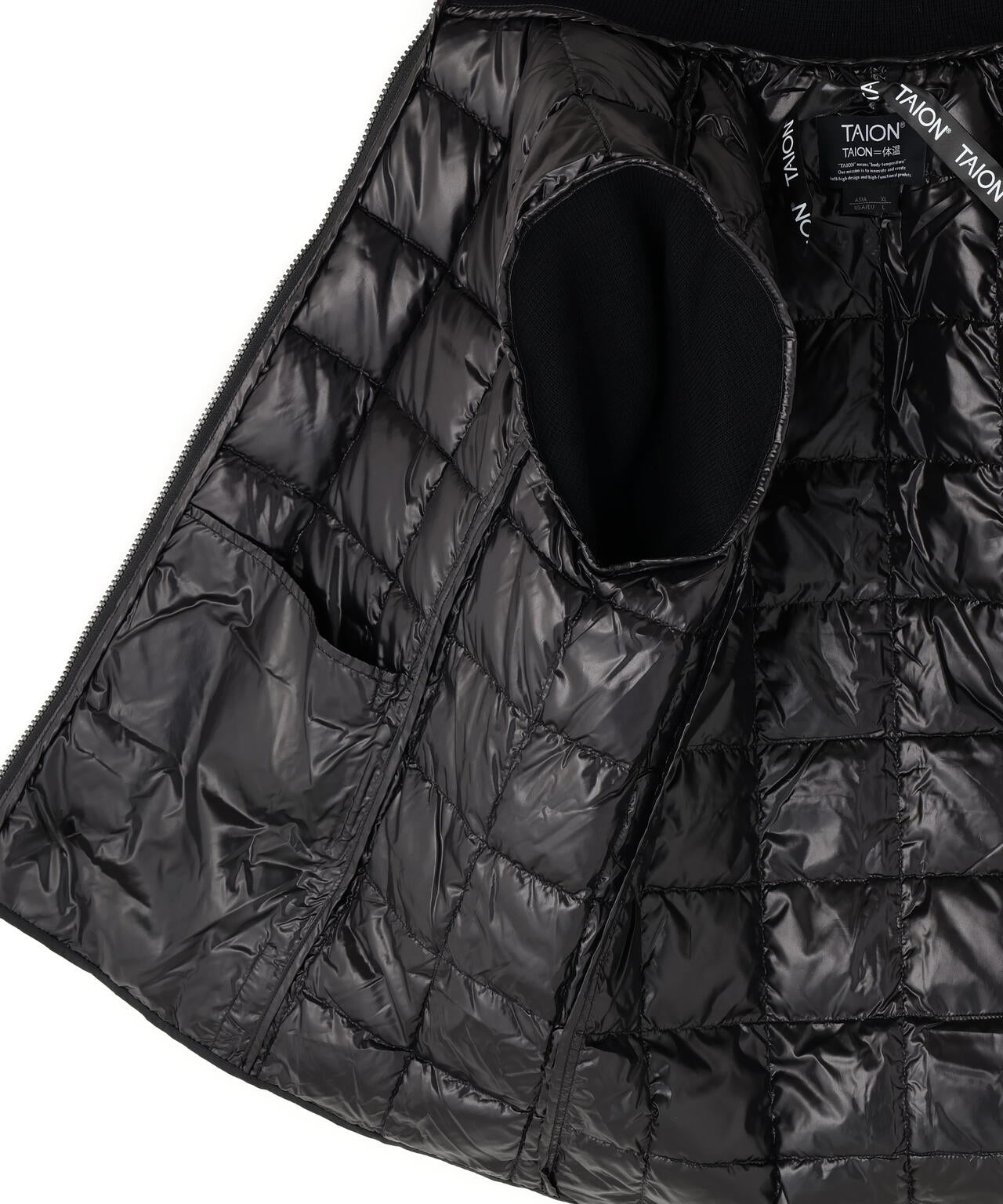 TAION/タイオン/HI NECK DOWN JACKET＋SLEEVE KNIT【MEN】