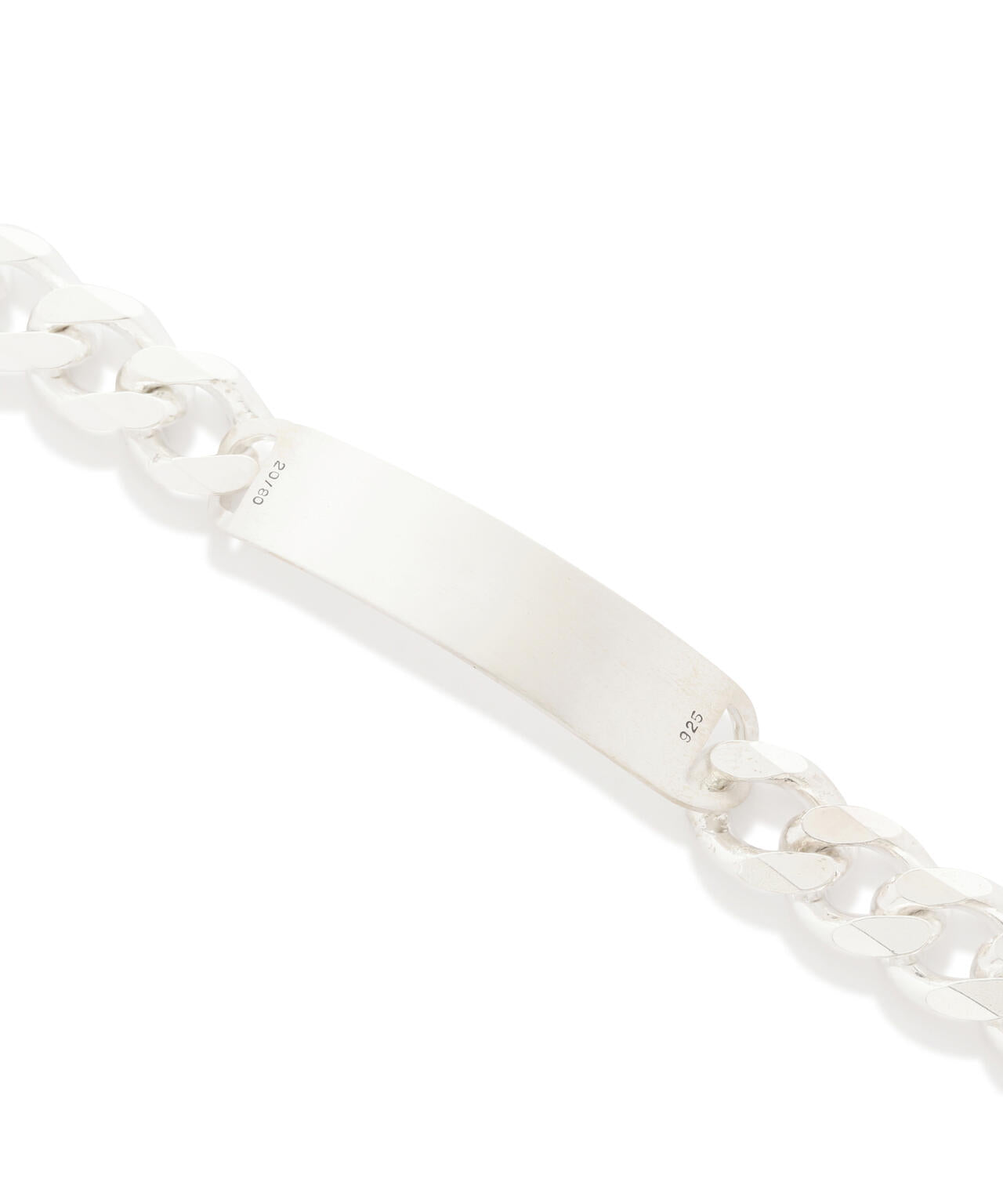 【20/80】トゥエンティーエイティー/STERLING SILVER ID BRACELET 13mm WIDTH