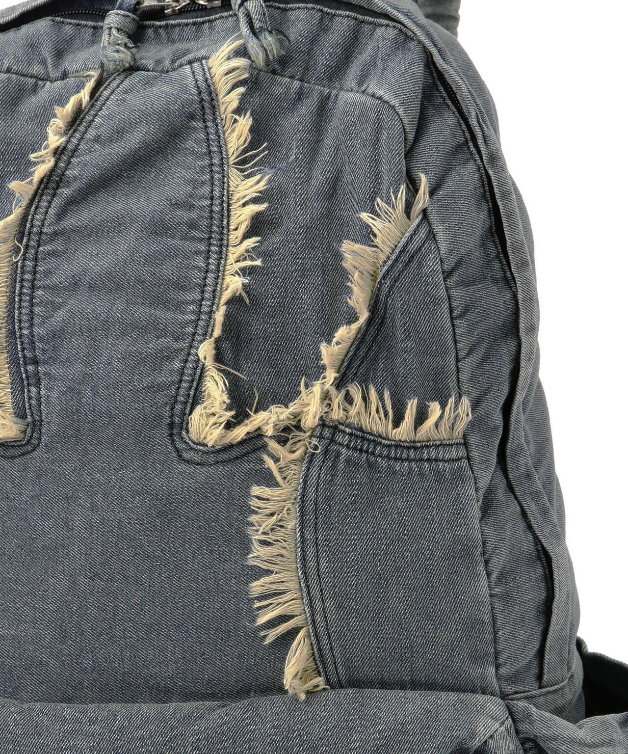 NOT4NERD/ノットフォーナード/CUT OFF STUD DENIM BACKPACK