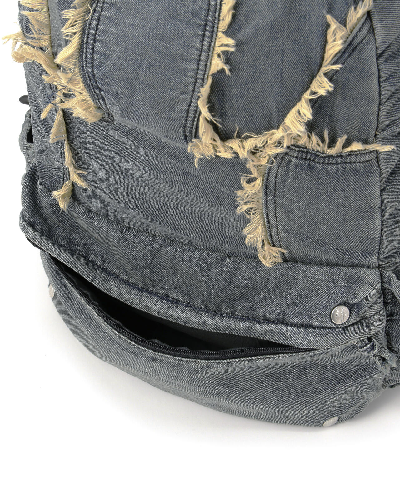 NOT4NERD/ノットフォーナード/CUT OFF STUD DENIM BACKPACK