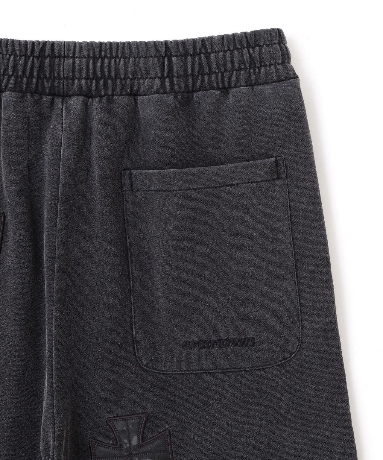 UNKNOWNLONDON/アンノウンロンドン/【LHP EXCLUSIVE】LEATHER CROSS BUGGY PANTS