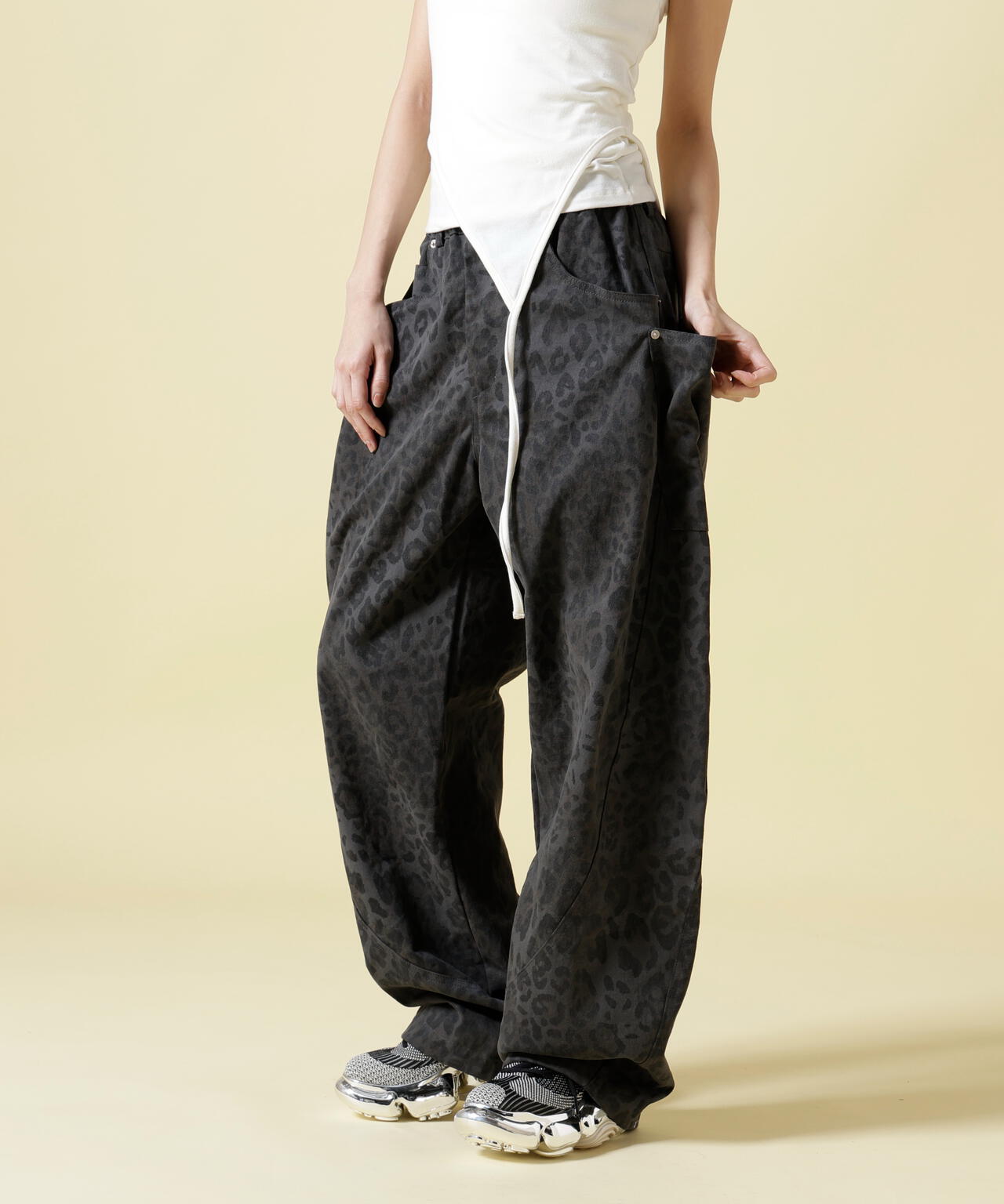 SIS/エスアイエス/Leopard Wide Pants