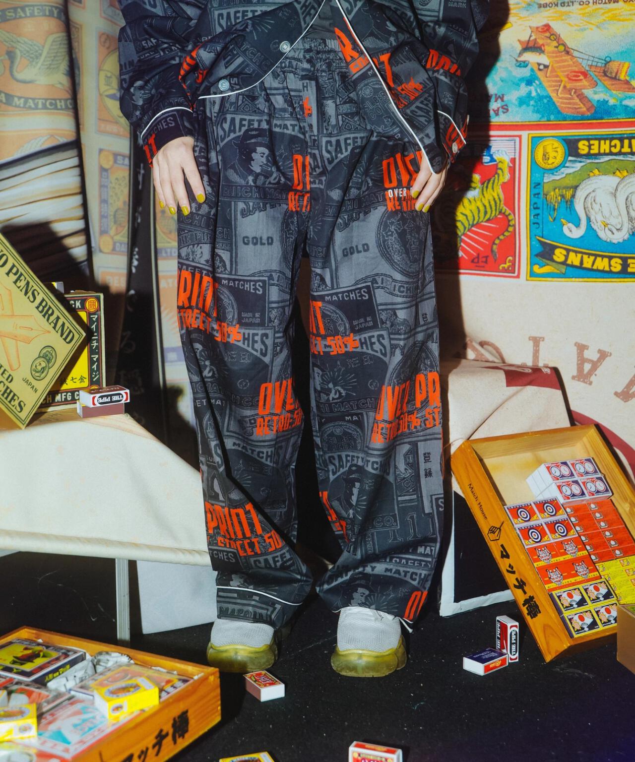 overprint/オーバープリント/×日本燐寸工業会 LOUNGE PANTS