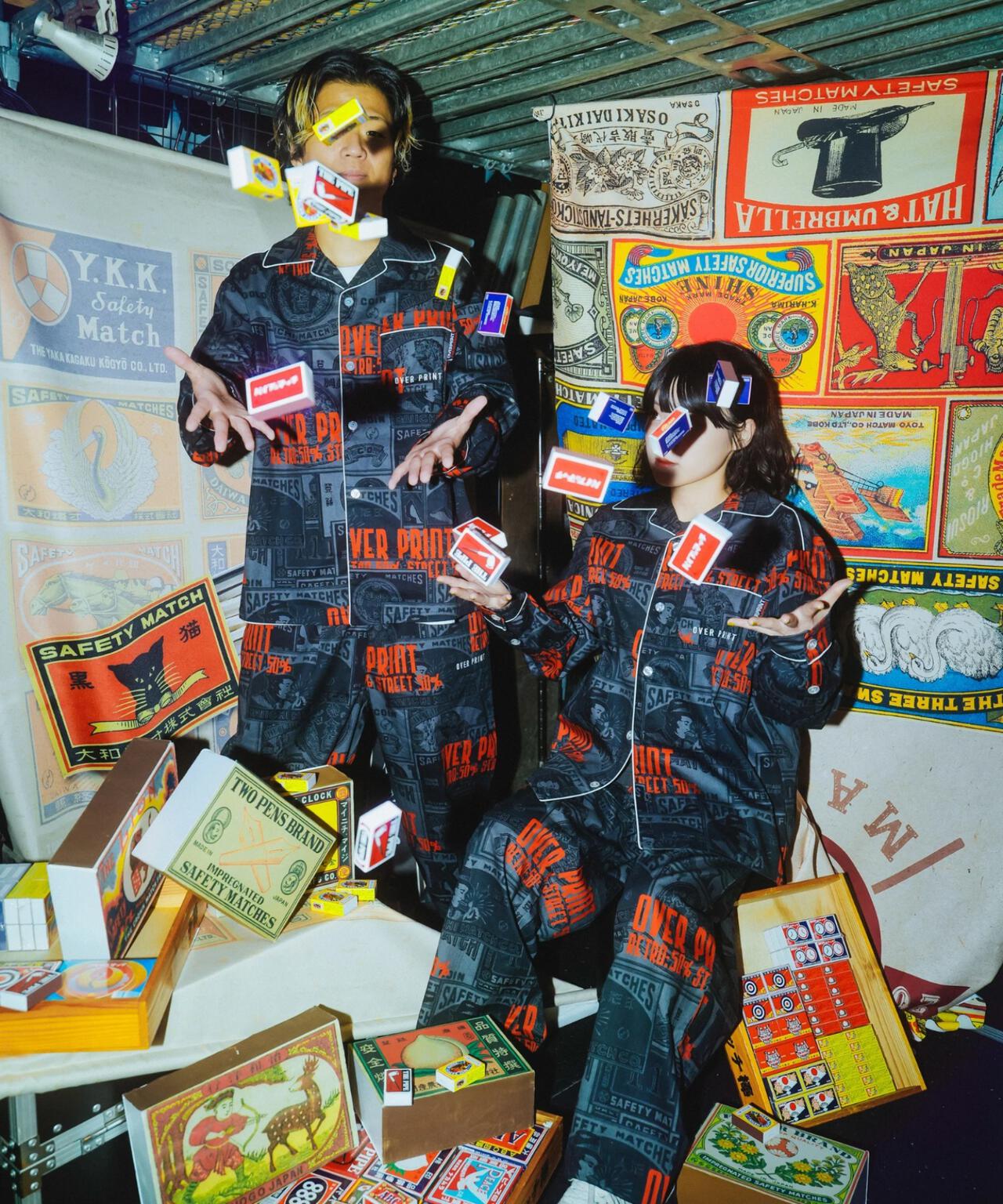 overprint/オーバープリント/×日本燐寸工業会 LOUNGE PANTS
