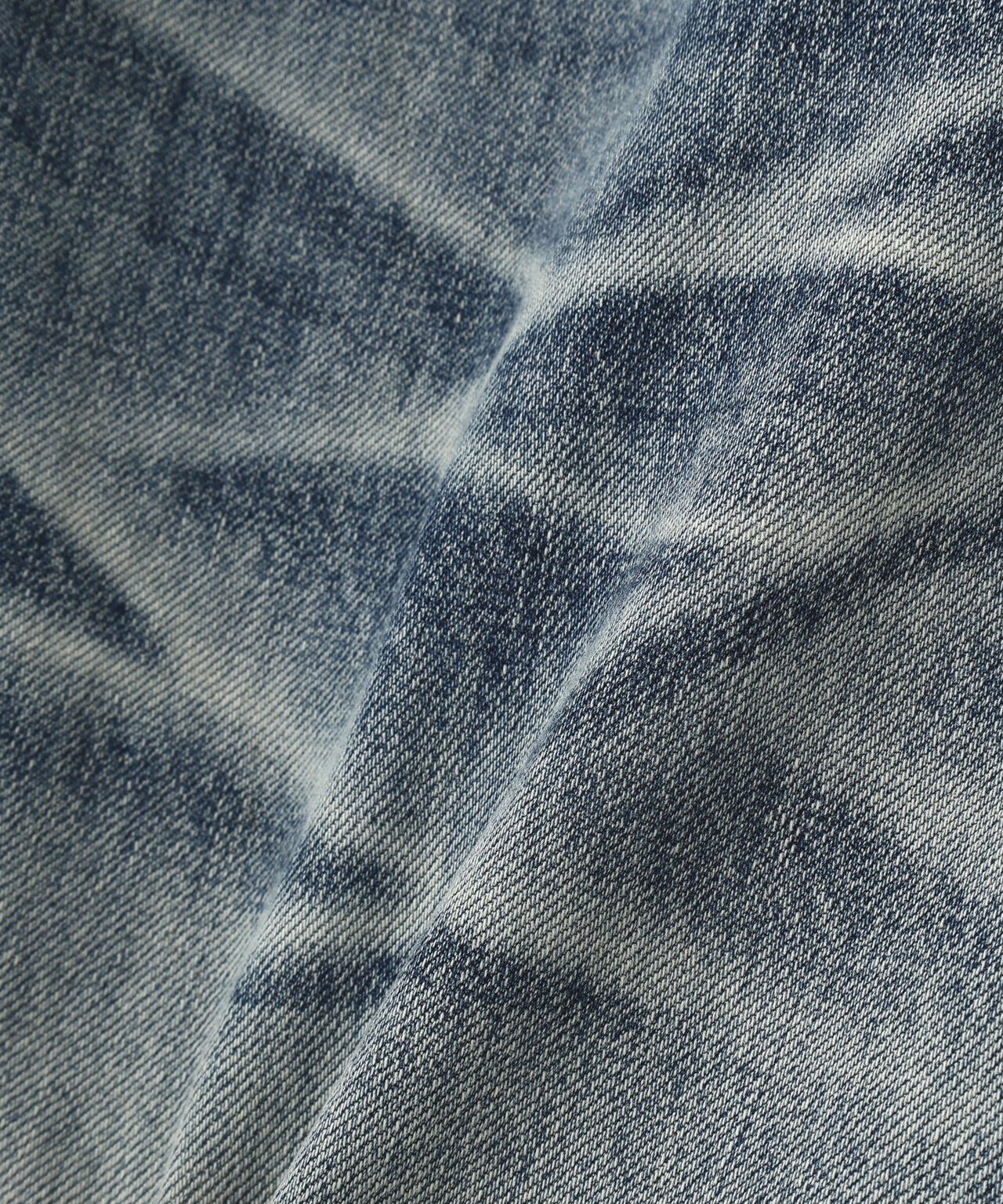 SUPPLIER/サプライヤー/Multiple Cross Leather Patch Baggy Denim