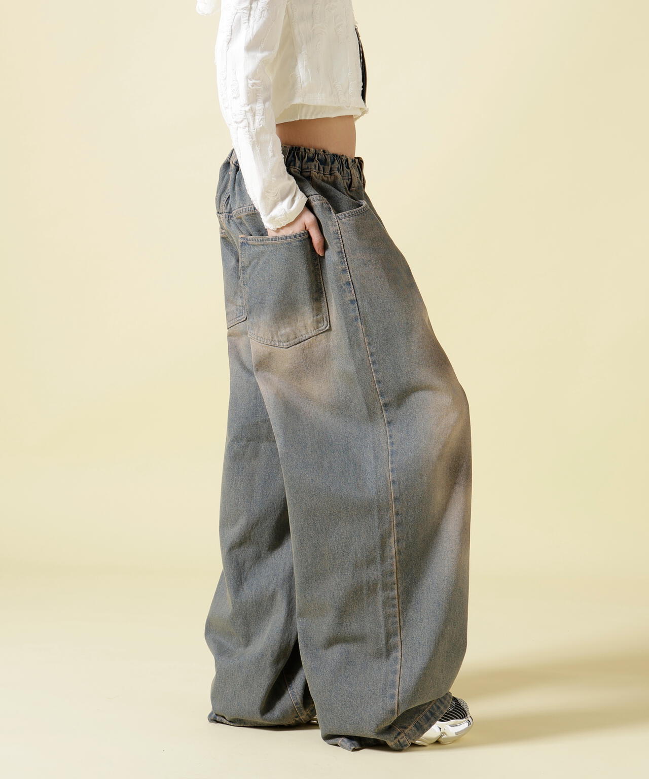 SIS/エスアイエス/Dirty Denim Pants