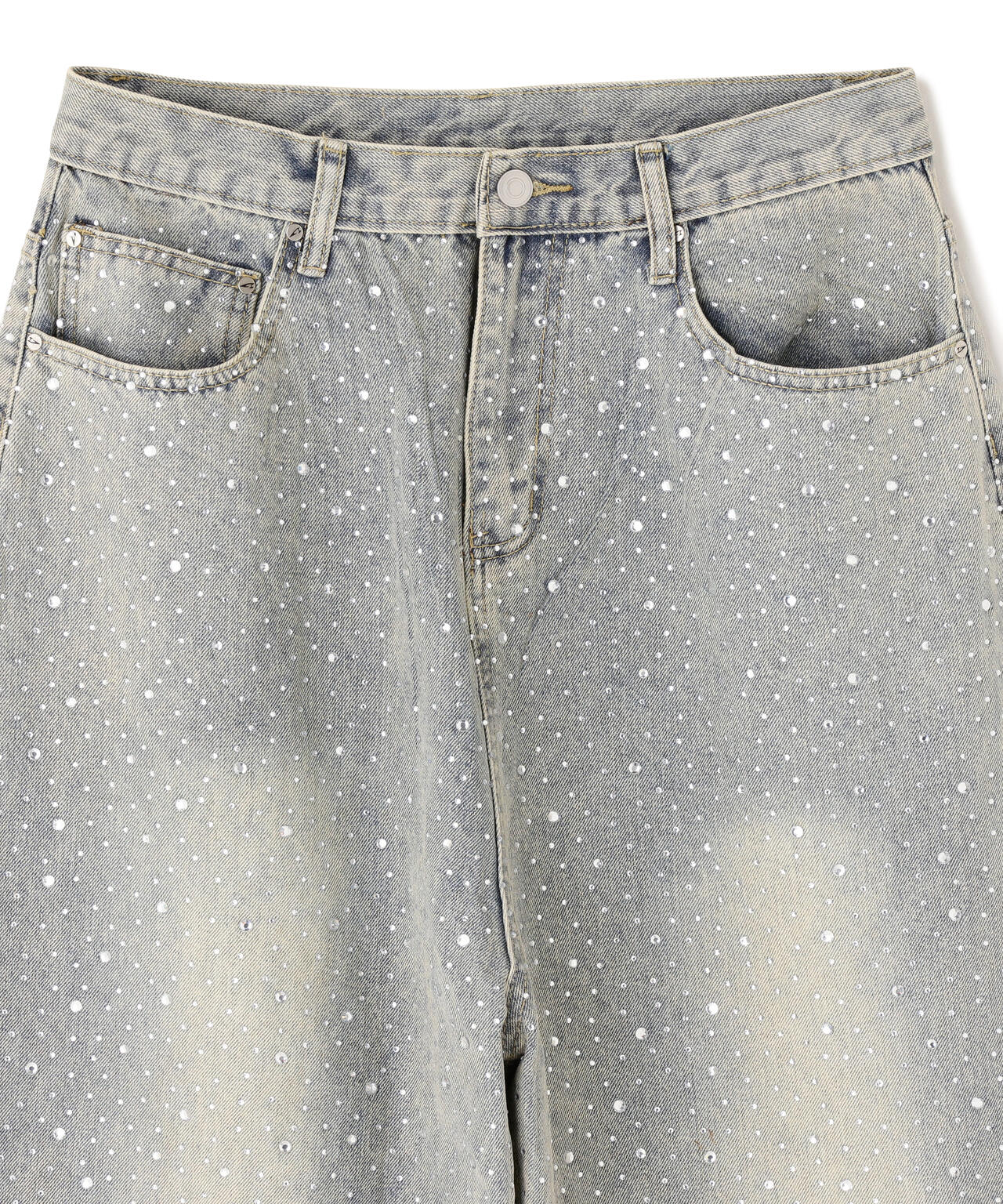 SIS/エスアイエス/LineStone Denim Pants