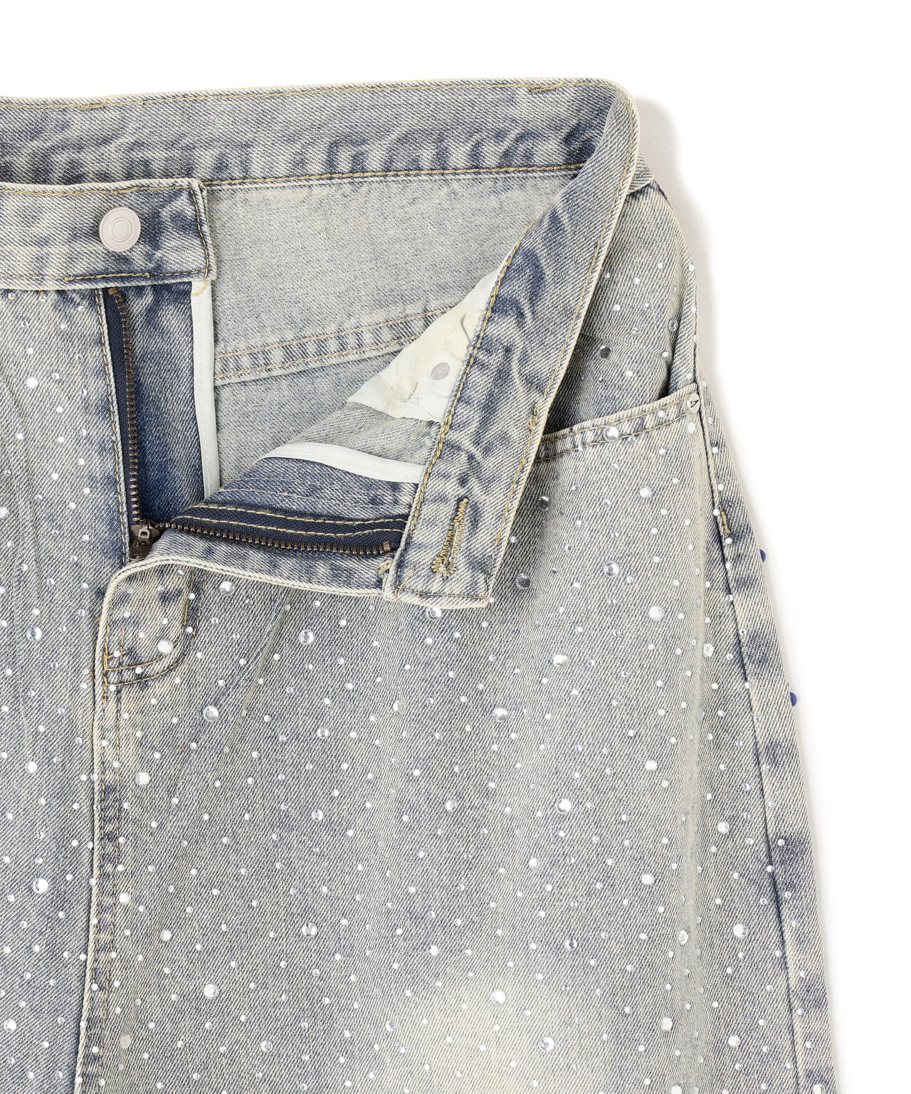 SIS/エスアイエス/LineStone Denim Pants
