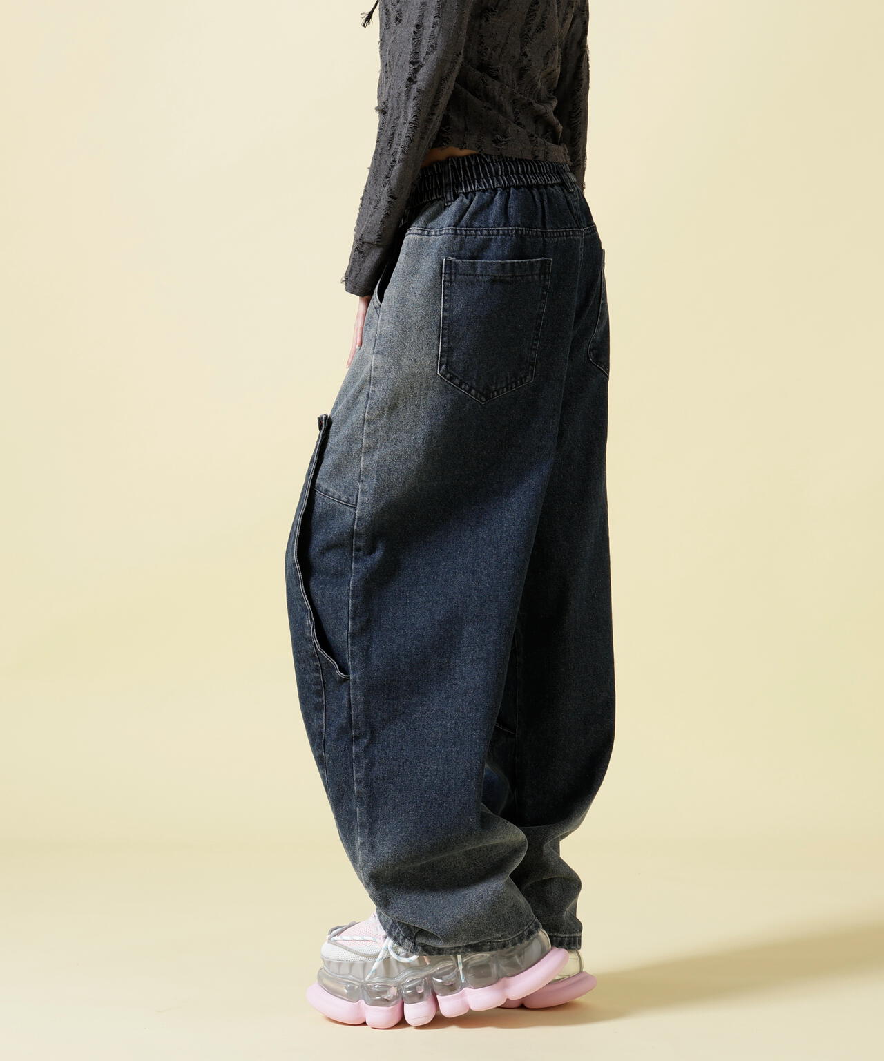 SIS/エスアイエス/Layered Denim Pants