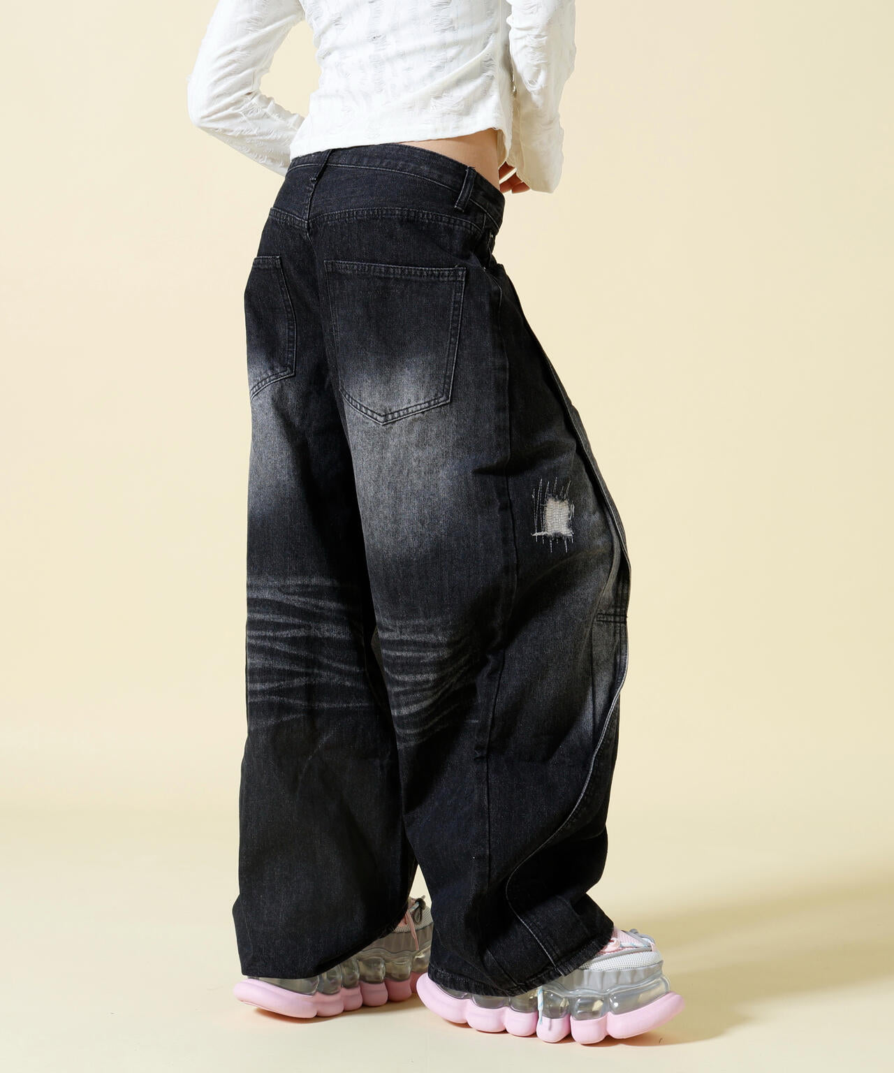 SIS/エスアイエス/Damaged Denim Pants