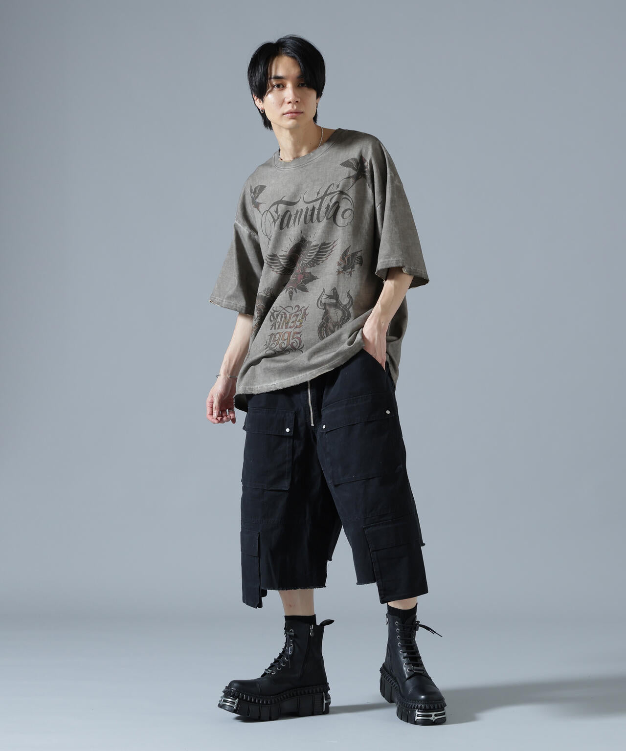 DankeSchon/ダンケシェーン/RIPSTOP W-CARGO SHORTS