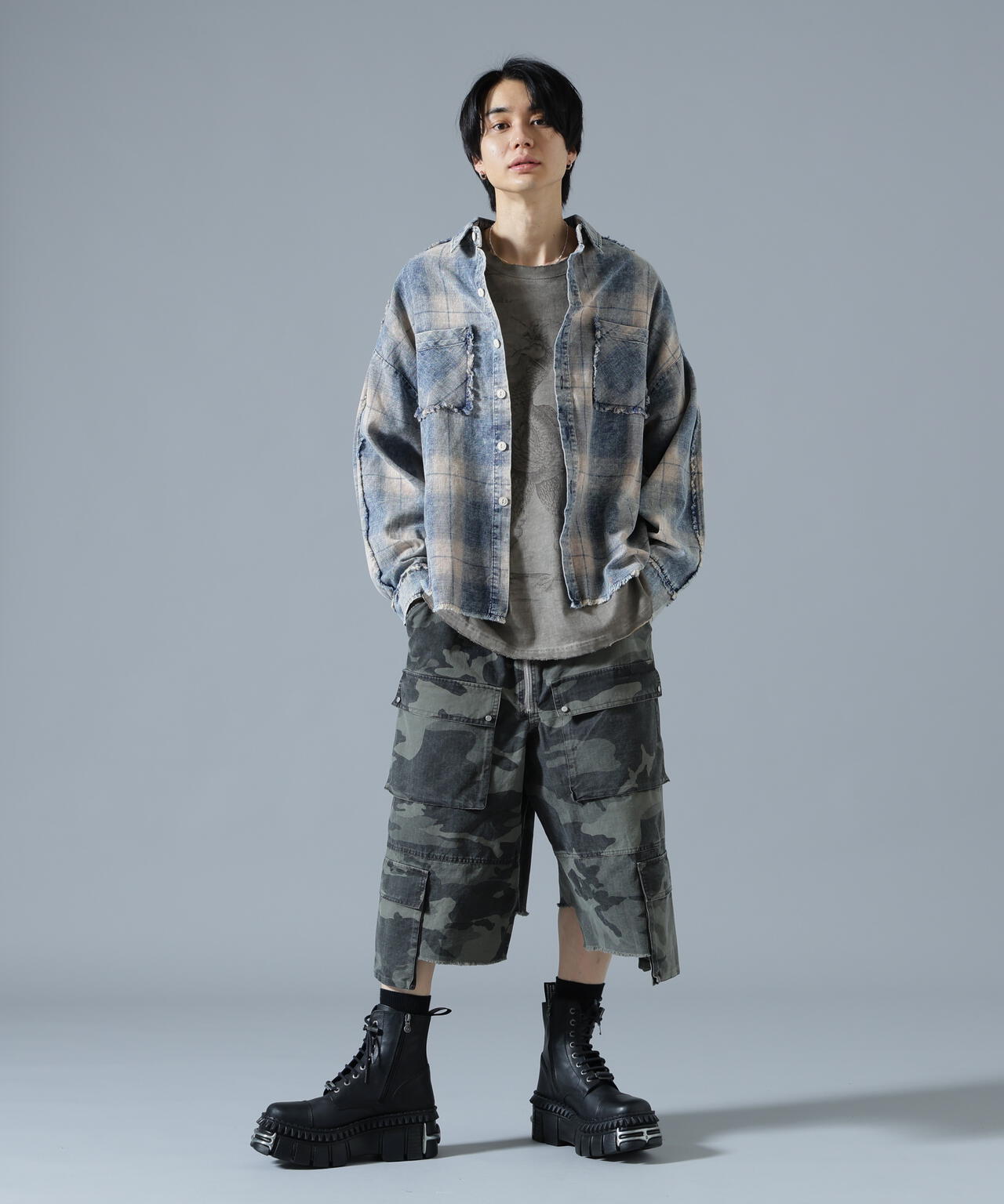 DankeSchon/ダンケシェーン/RIPSTOP W-CARGO SHORTS
