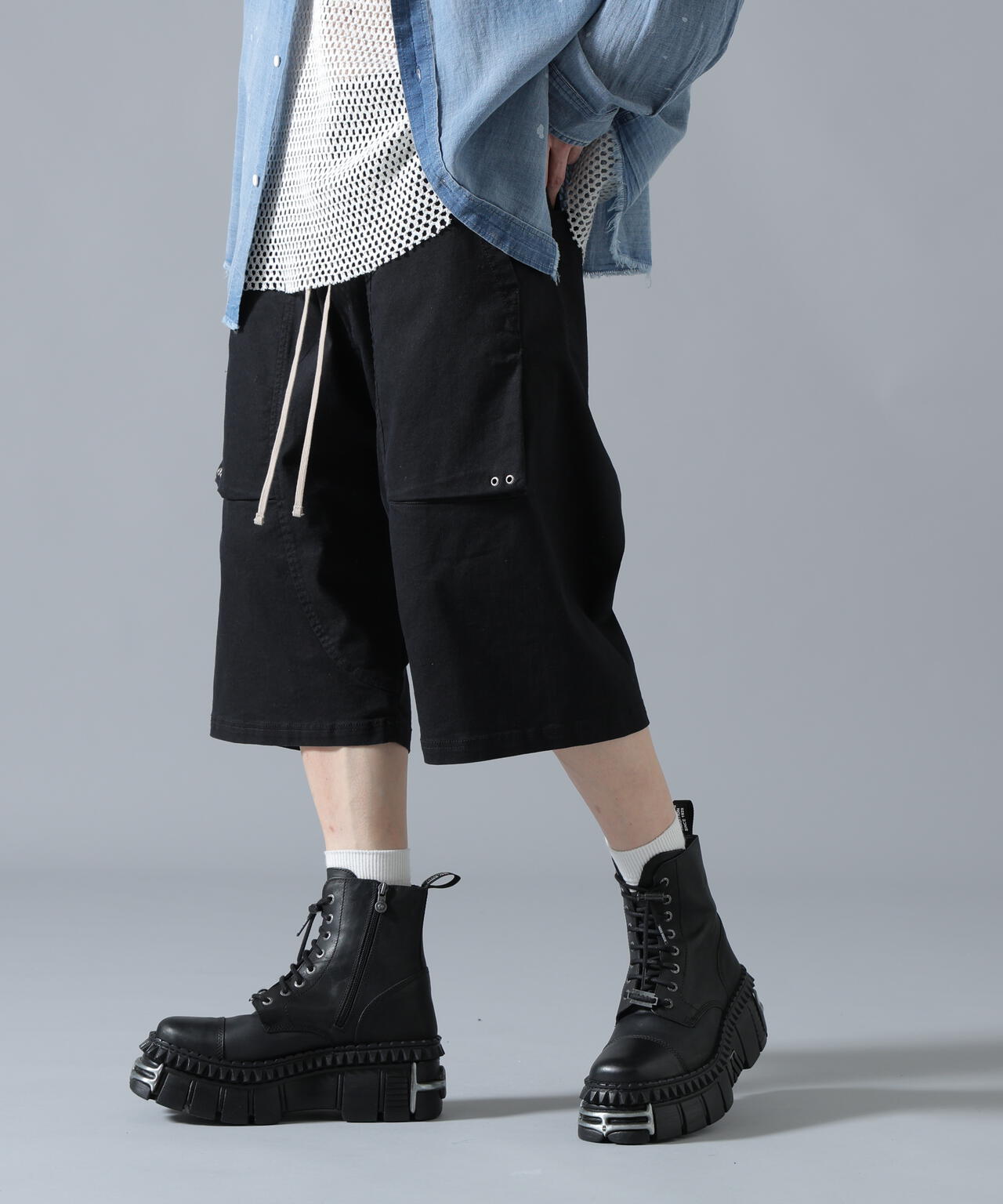 DankeSchon/ダンケシェーン/TCBLK SARROEL SHORTS