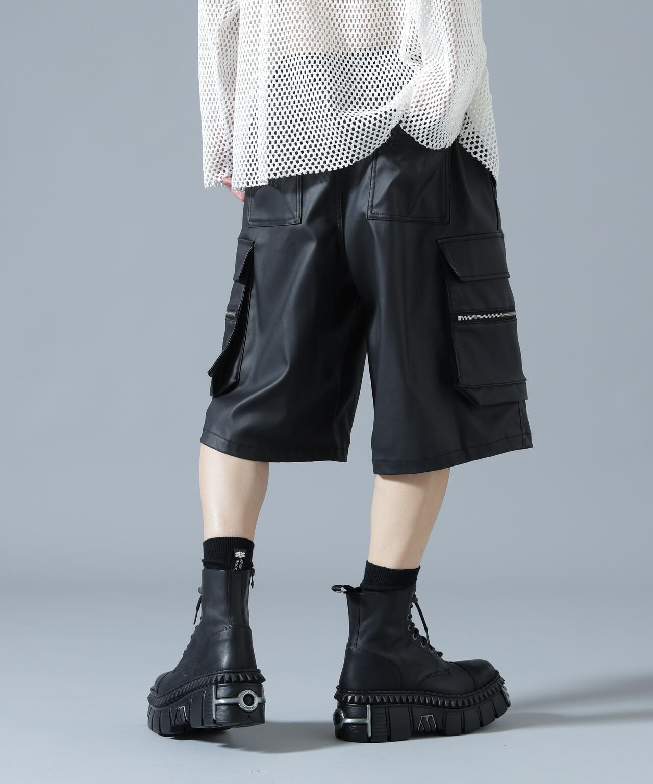 DankeSchon/ダンケシェーン/COATING CARGO SHORTS