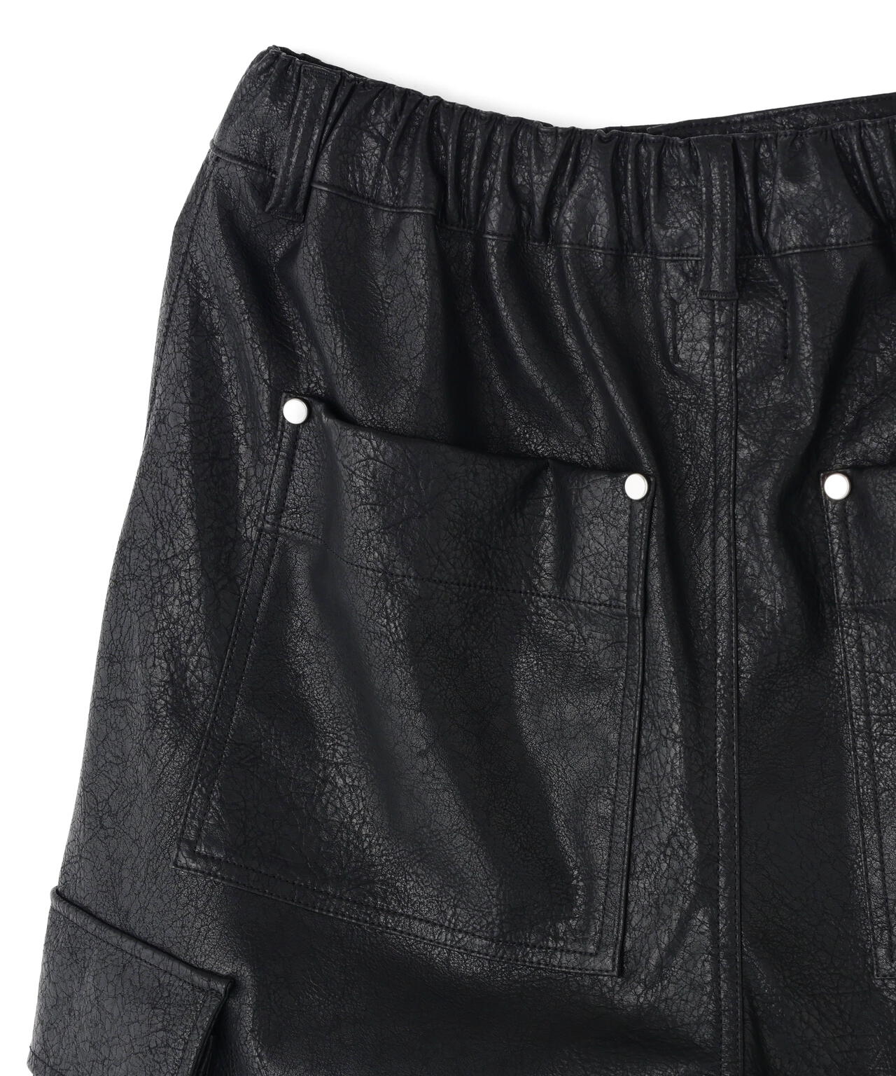 DankeSchon/ダンケシェーン/PULEATHER CARGO SHORTS