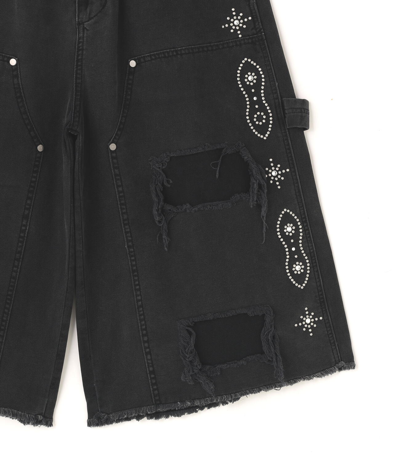 DankeSchon/ダンケシェーン/STUDS W-KNEE DUCK SHORTS