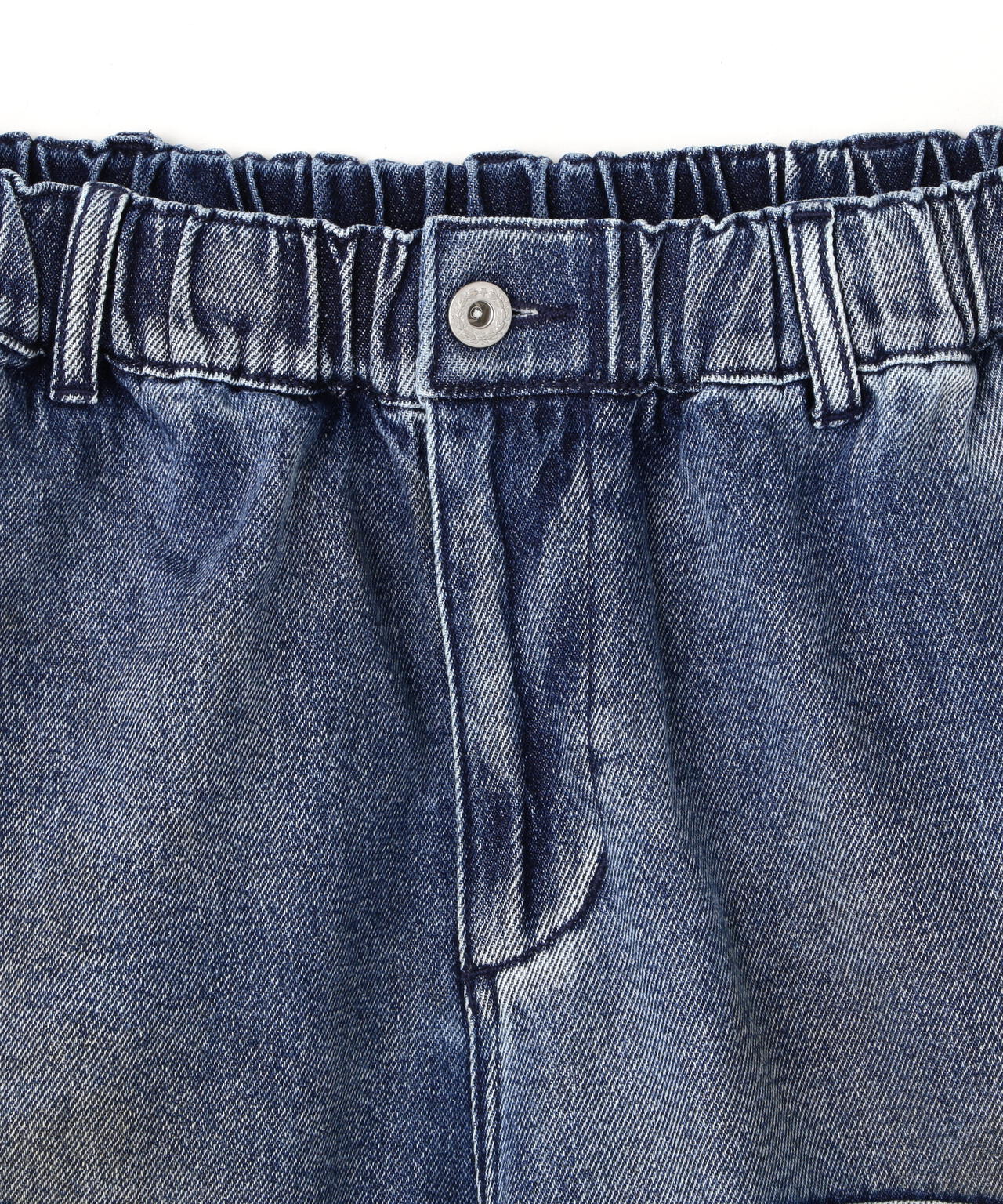 DankeSchon/ダンケシェーン/STUDS W-KNEE SHORTS DENIM