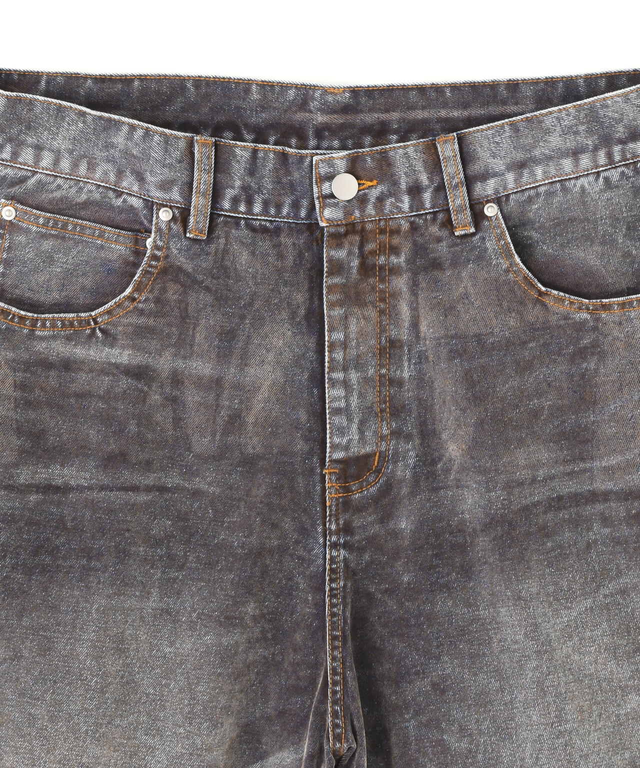 WHITELAND/ホワイトランド/FLOCKY WIDE DENIM SHORTS