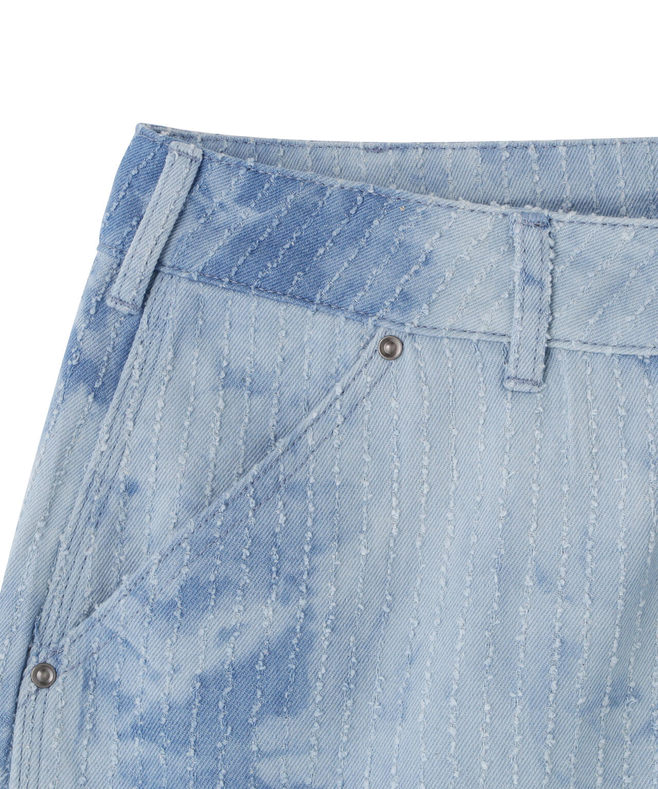 WHITELAND/ホワイトランド/TIE-DYE W-KNEE SHORTS